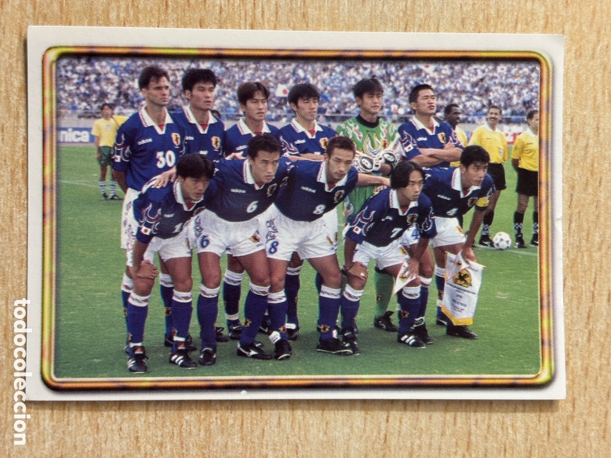 Fu&szlig;ball-Sticker: # 347 Alineaci&oacute;n Jap&oacute;n Mundial Francia 98 Ediciones Estadio