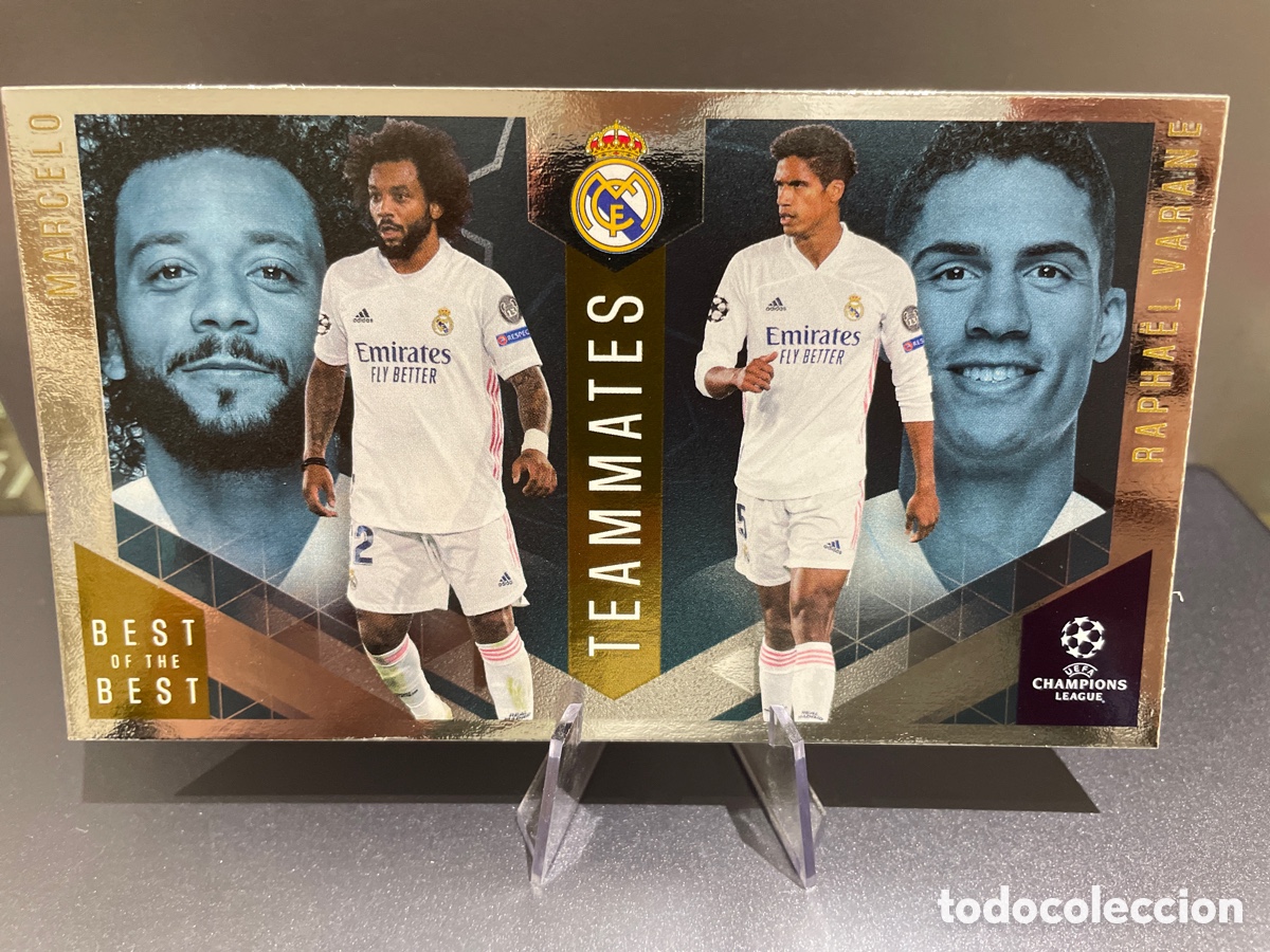 Cromos de F&uacute;tbol: Marcelo Varane 148 Teammates Best of the Best 2020-21 Topps Real Madrid