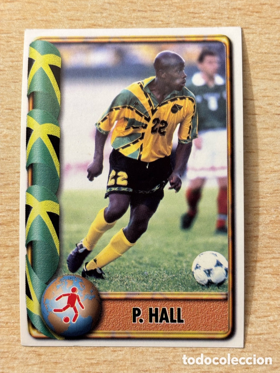 Fu&szlig;ball-Sticker: # 341 Hall Jamaica Mundial Francia 98 Ediciones Estadio