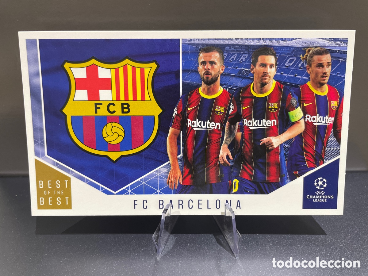 Cromos de F&uacute;tbol: FC Barcelona 106 Messi Pjanic Griezmann Best of the Best 2020-21 Topps FC Barcelona