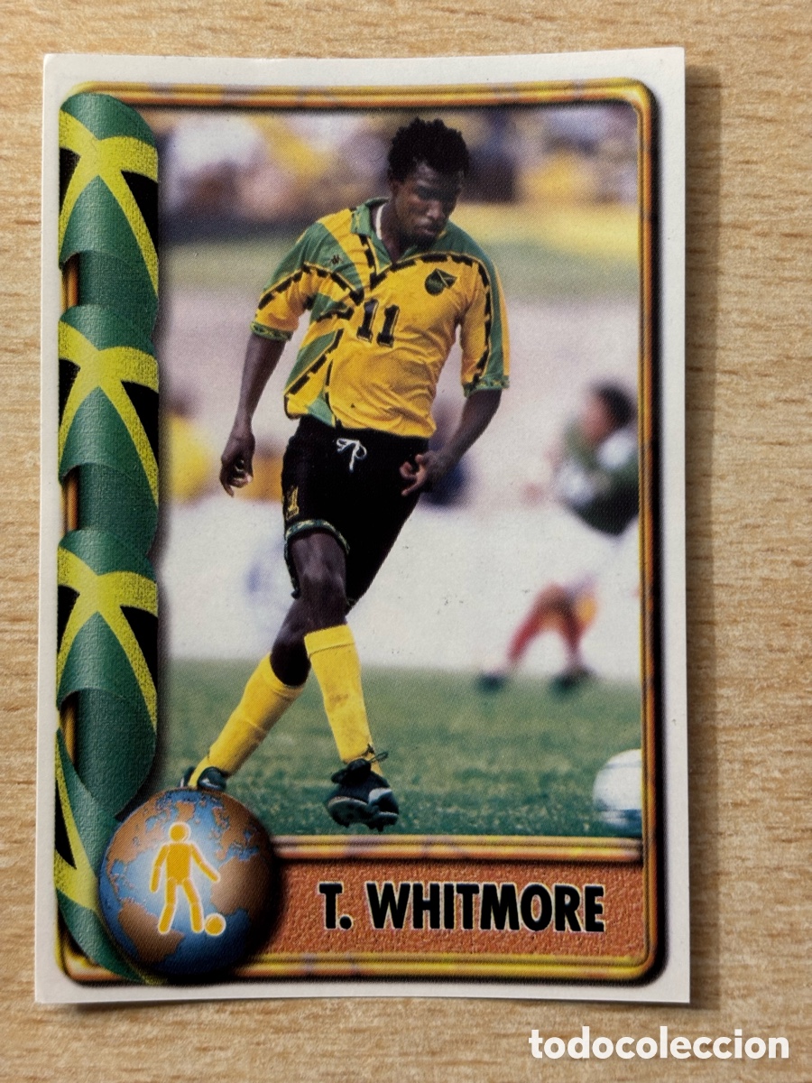 Fu&szlig;ball-Sticker: # 339 Whitmore Jamaica Mundial Francia 98 Ediciones Estadio