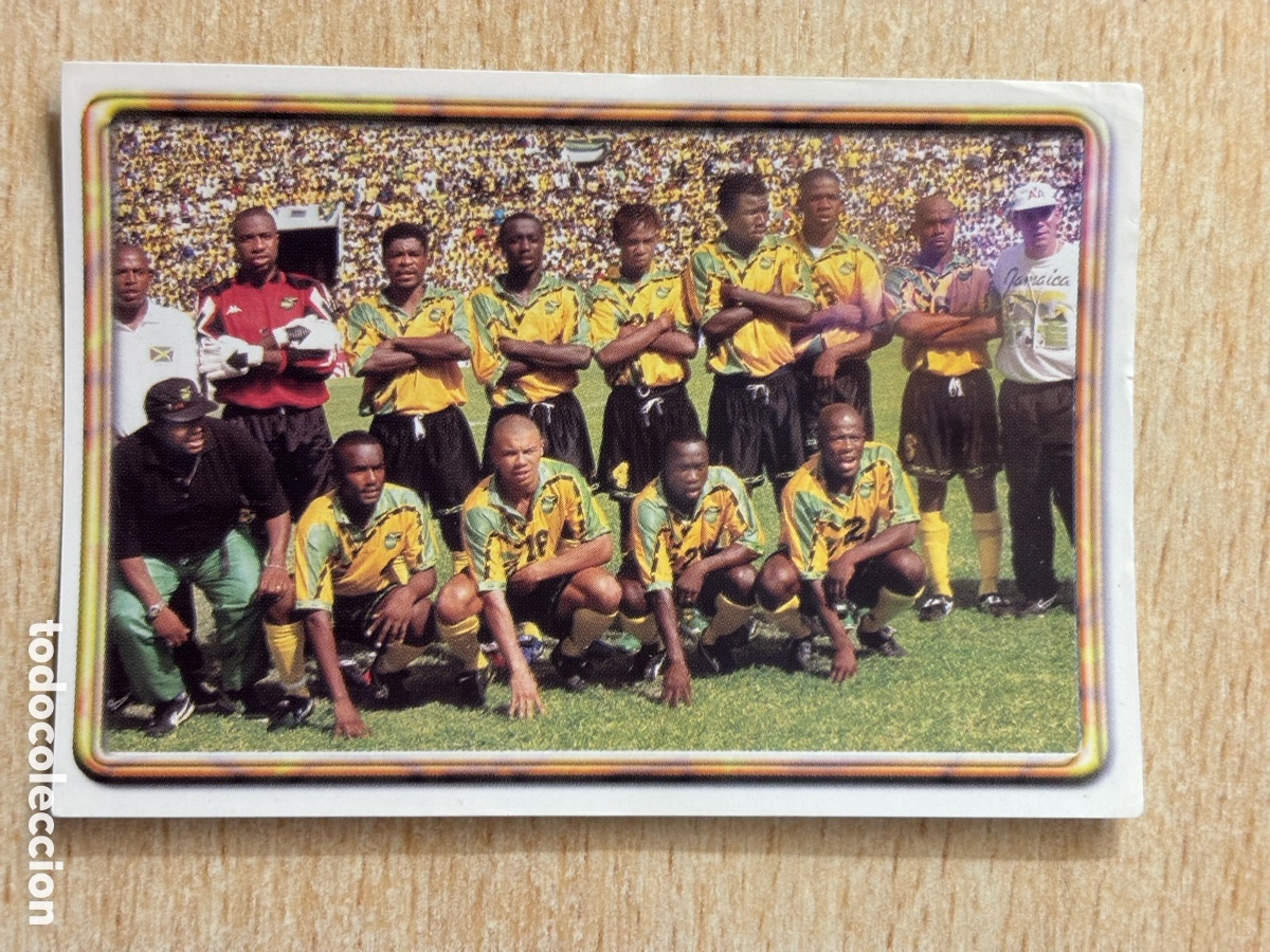 Cromos de F&uacute;tbol: # 331 Alineaci&oacute;n Jamaica Mundial Francia 98 Ediciones Estadio