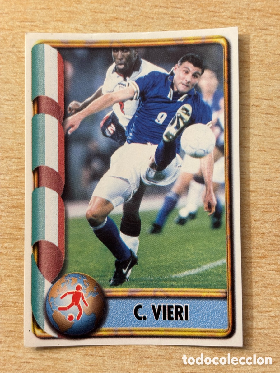 Cromos de F&uacute;tbol: # 330 Vieri Italia Mundial Francia 98 Ediciones Estadio