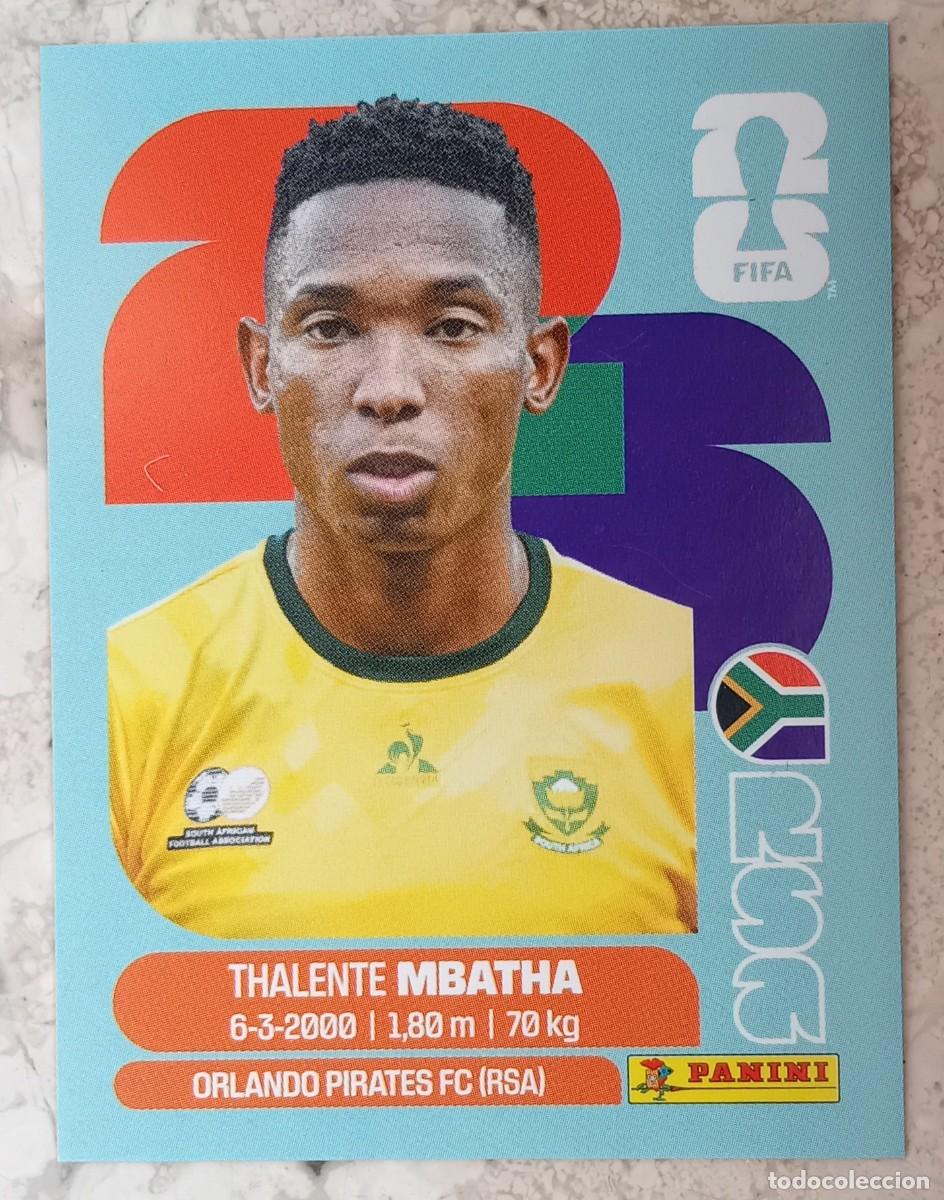 Cromos de F&uacute;tbol: Figurina Panini 2026 Cromo World Cup Usa Mundial 2026 Thalente Mbatha South Africa n RSA 12