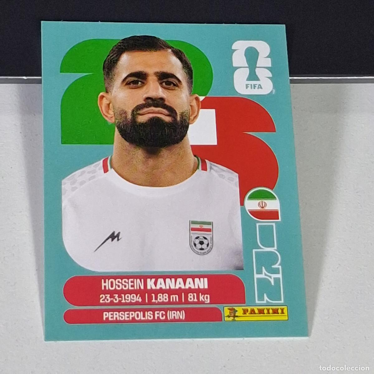 Cromos de F&uacute;tbol: B3 IRN8 HOSSEIN KANAANI 8 IR&Aacute;N IRAO IRN MUNDIAL FIFA WORLD CUP 2026 STICKER PANINI