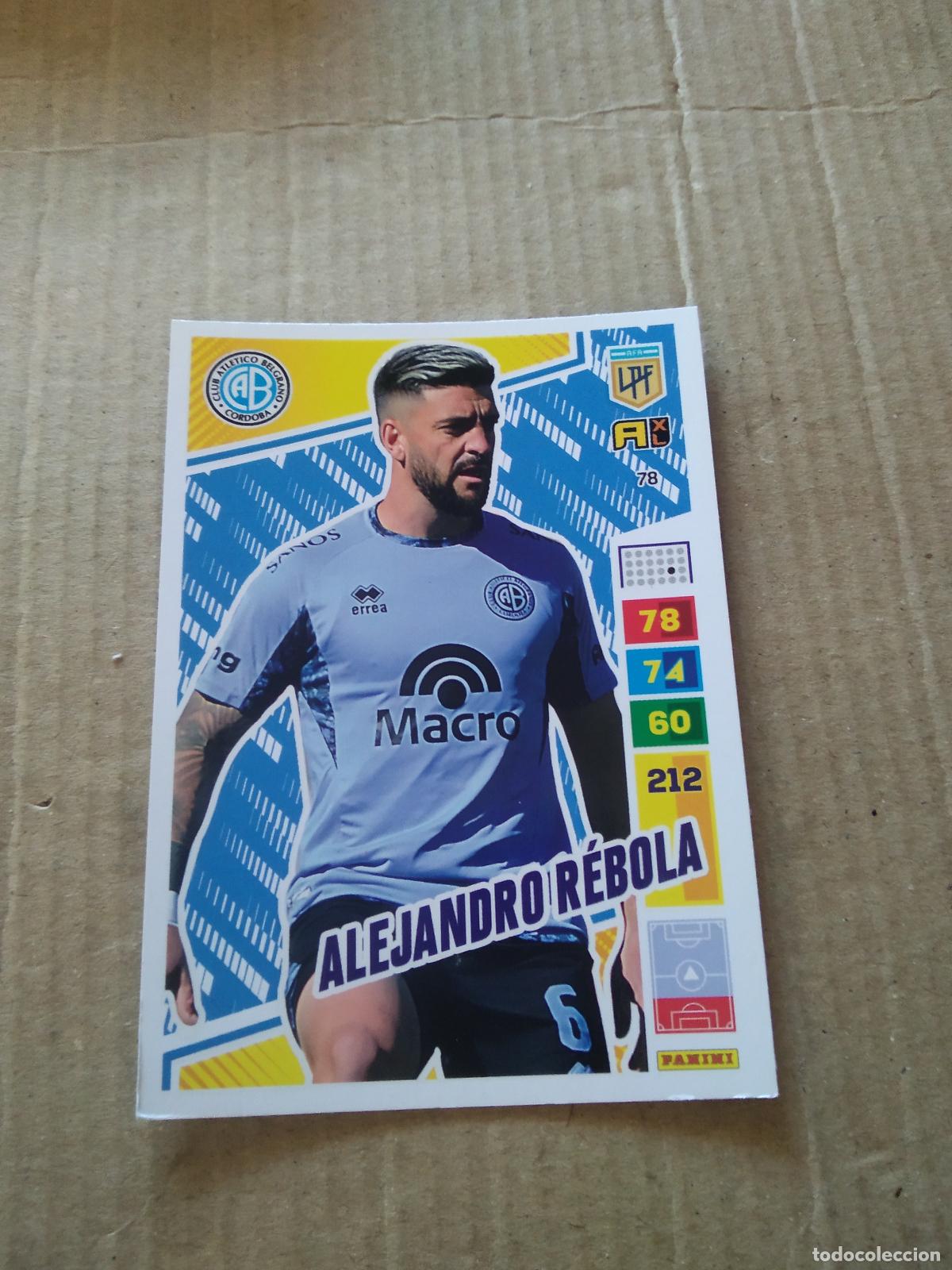 Cromos de F&uacute;tbol: 78 ALEJANDRO REBOLA BELGRANO CROMO FUTBOL PANINI ARGENTINO 2023 LIGA ARGENTINA ADRENALYN