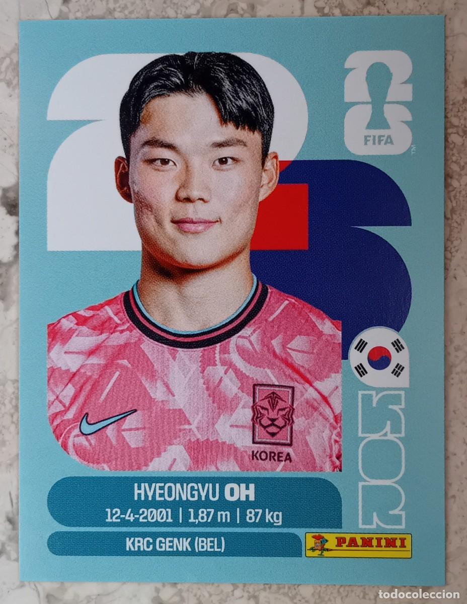 Cromos de F&uacute;tbol: Figurina Panini 2026 Cromo World Cup Usa Mundial 2026 Hyeongyu Oh Republic n KOR 20