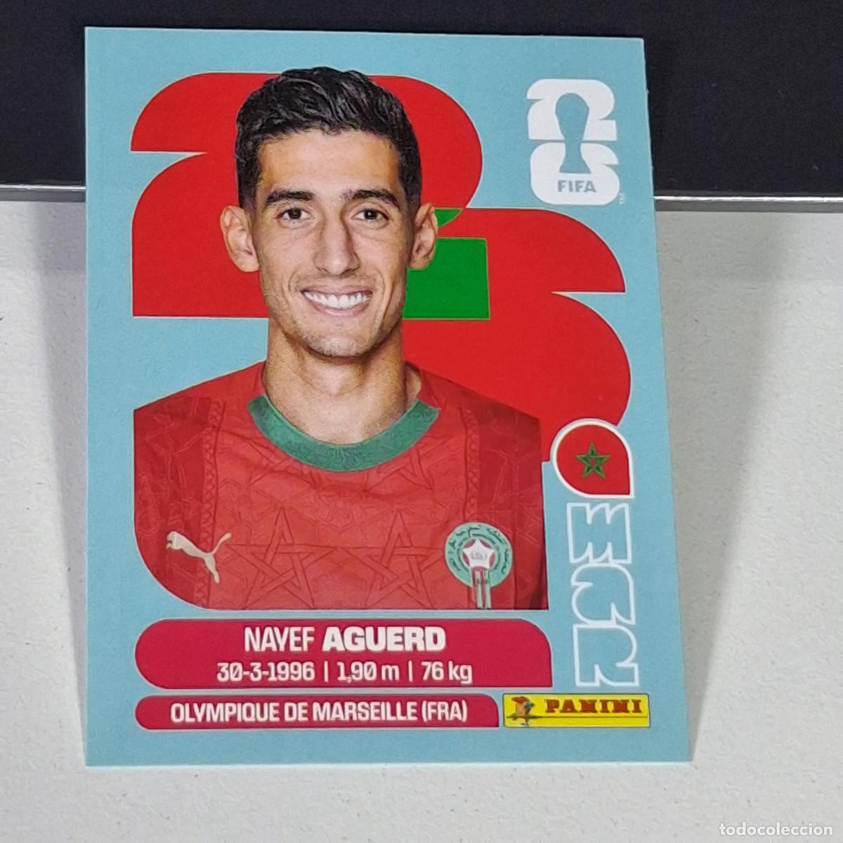 Cromos de F&uacute;tbol: B3 MAR6 NAYEF AGUERD 6 MARRUECOS MOROCCO MAR MUNDIAL FIFA WORLD CUP 2026 STICKER PANINI