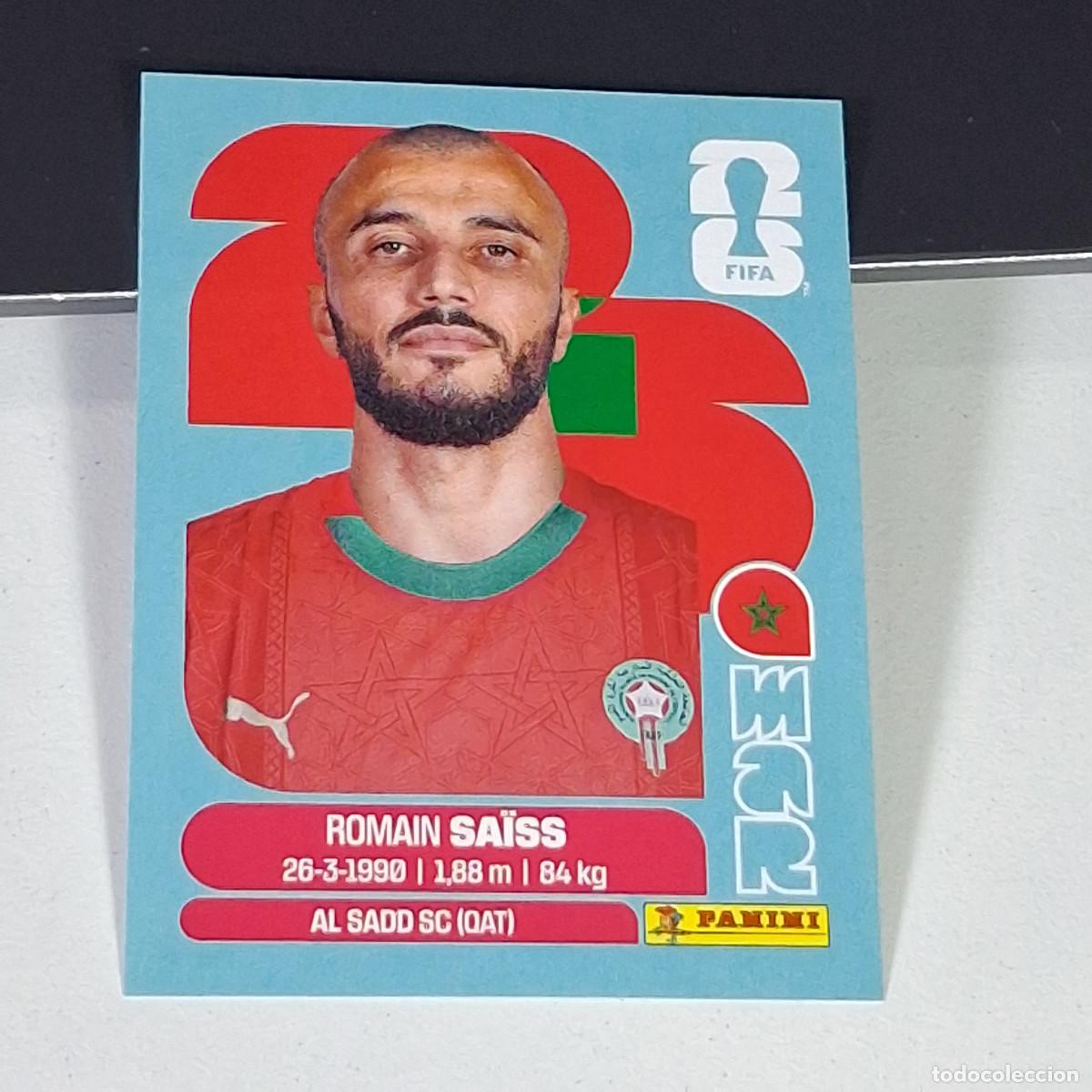 Cromos de F&uacute;tbol: B3 MAR 7 MAR7 ROMAN SAISS MARRUECOS MOROCCO MAR MUNDIAL FIFA WORLD CUP 2026 STICKER PANINI