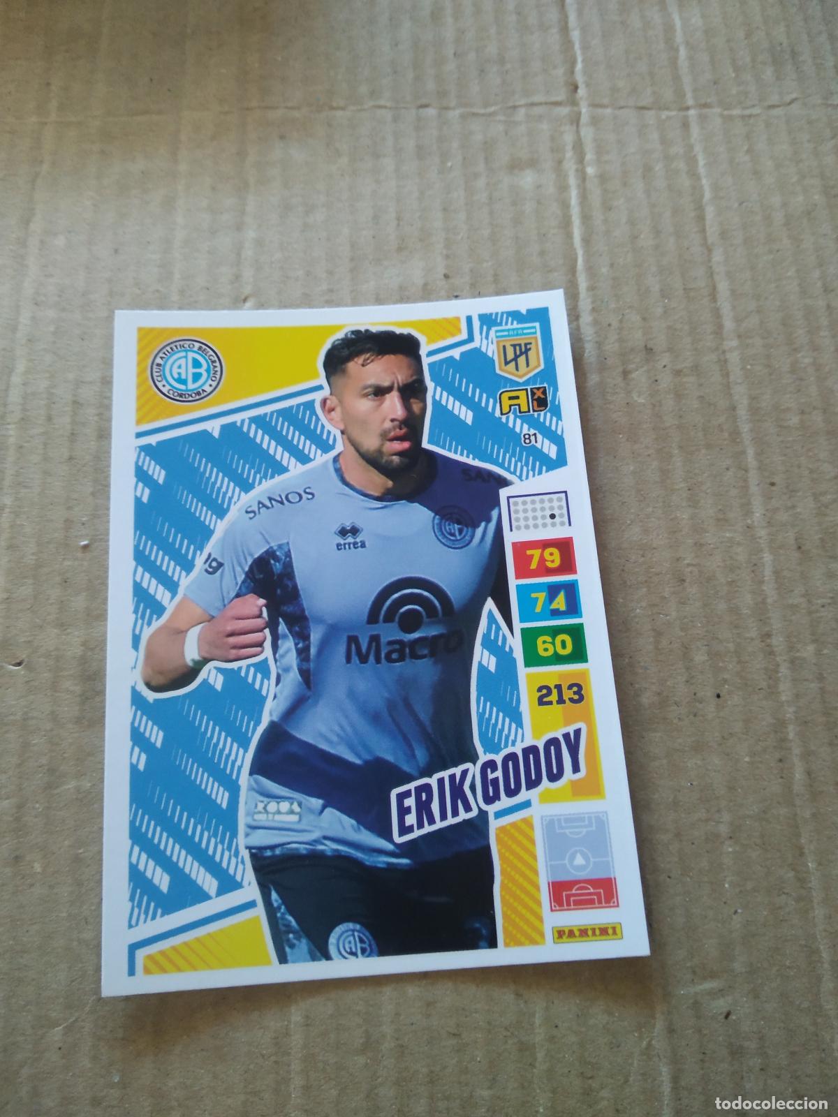 Cromos de F&uacute;tbol: 81 ERIK GODOY BELGRANO CROMO FUTBOL PANINI ARGENTINO 2023 LIGA ARGENTINA ADRENALYN