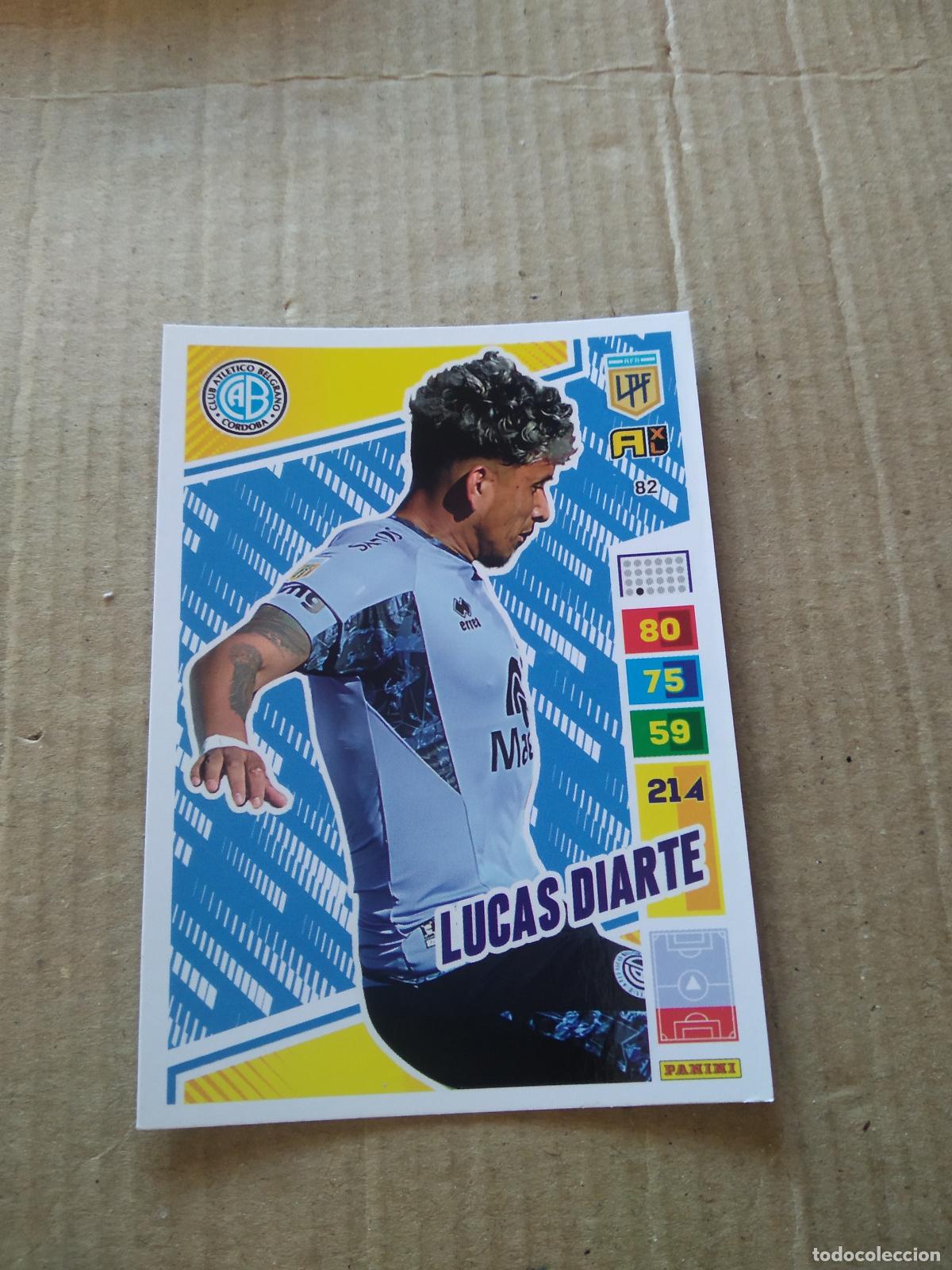 Cromos de F&uacute;tbol: 82 LUCAS DIARTE BELGRANO CROMO FUTBOL PANINI ARGENTINO 2023 LIGA ARGENTINA ADRENALYN