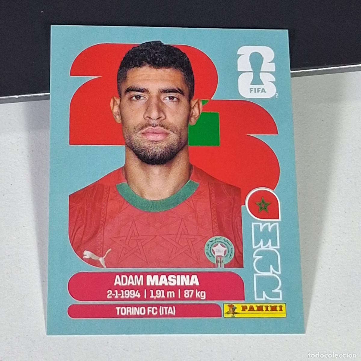 Cromos de F&uacute;tbol: B3 MAR9 ADAM MASINA 9 MARRUECOS MOROCCO MAR MUNDIAL FIFA WORLD CUP 2026 STICKER PANINI