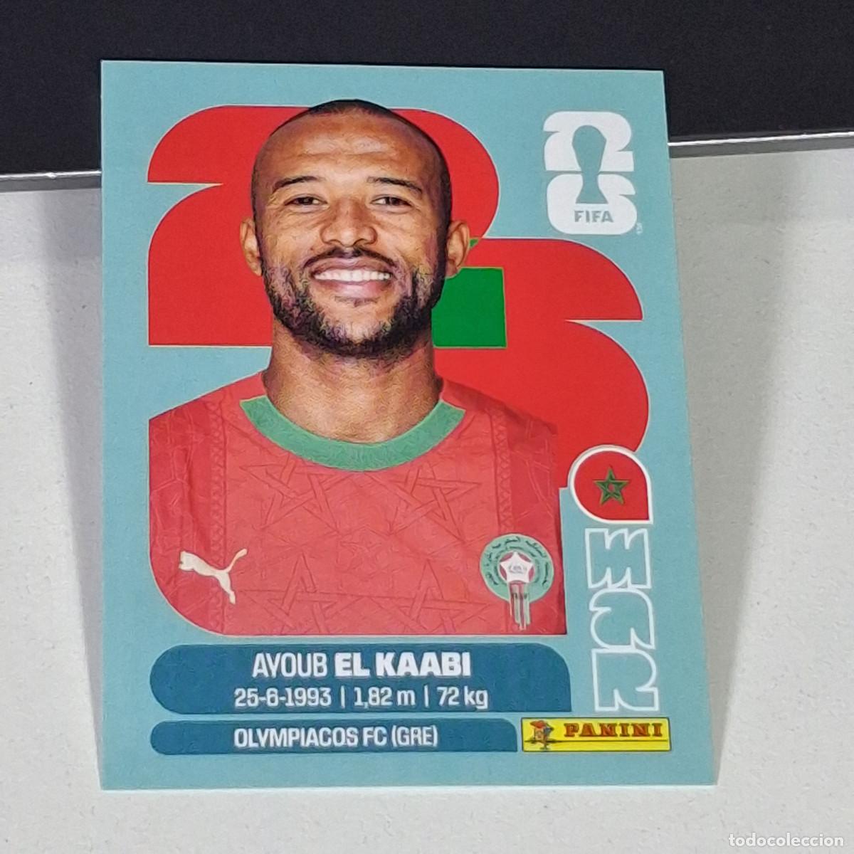 Cromos de F&uacute;tbol: B3 MAR20 AYOUB EL KAABI 20 MARRUECOS MOROCCO MAR MUNDIAL FIFA WORLD CUP 2026 STICKER PANINI