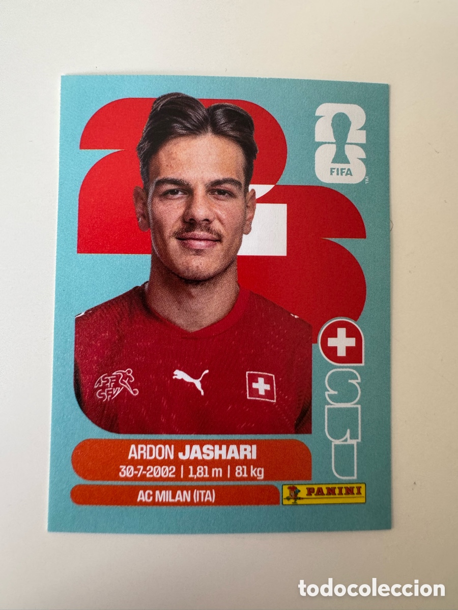 Cromos de F&uacute;tbol: Suiza SUI MUNDIAL FIFA WORLD CUP 2026 STICKER PANINI SUI14 &ndash; Ardon Jashari N&ordm; 14