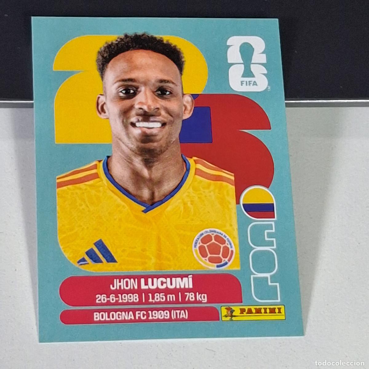 Cromos de F&uacute;tbol: B3 COL8 JHON LUCUM&Iacute; 8 COLOMBIA COL MUNDIAL FIFA WORLD CUP 2026 STICKER PANINI
