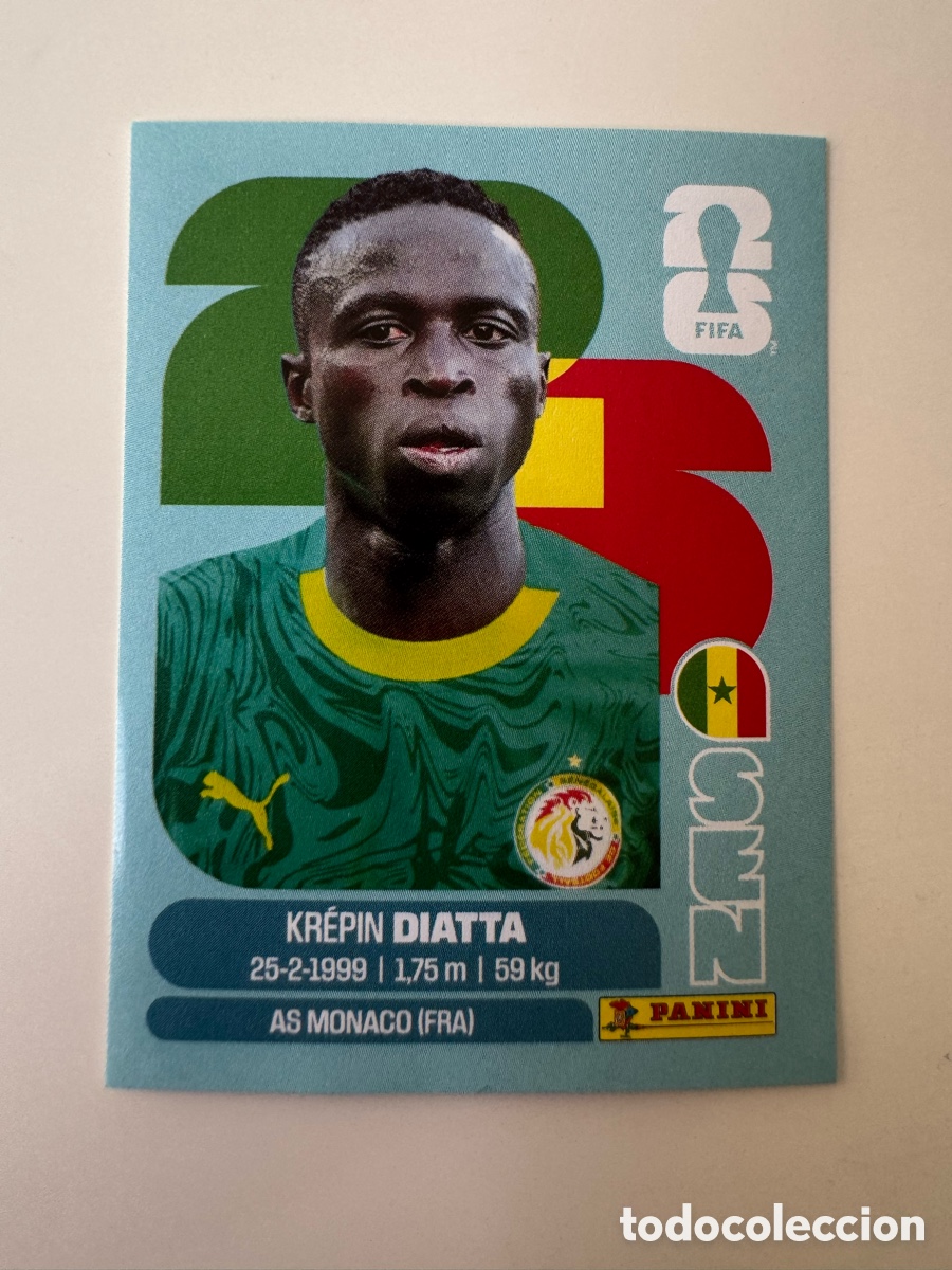 Cromos de F&uacute;tbol: Senegal SEN MUNDIAL FIFA WORLD CUP 2026 STICKER PANINI SEN20 &ndash; Kr&eacute;pin Diatta N&ordm; 20