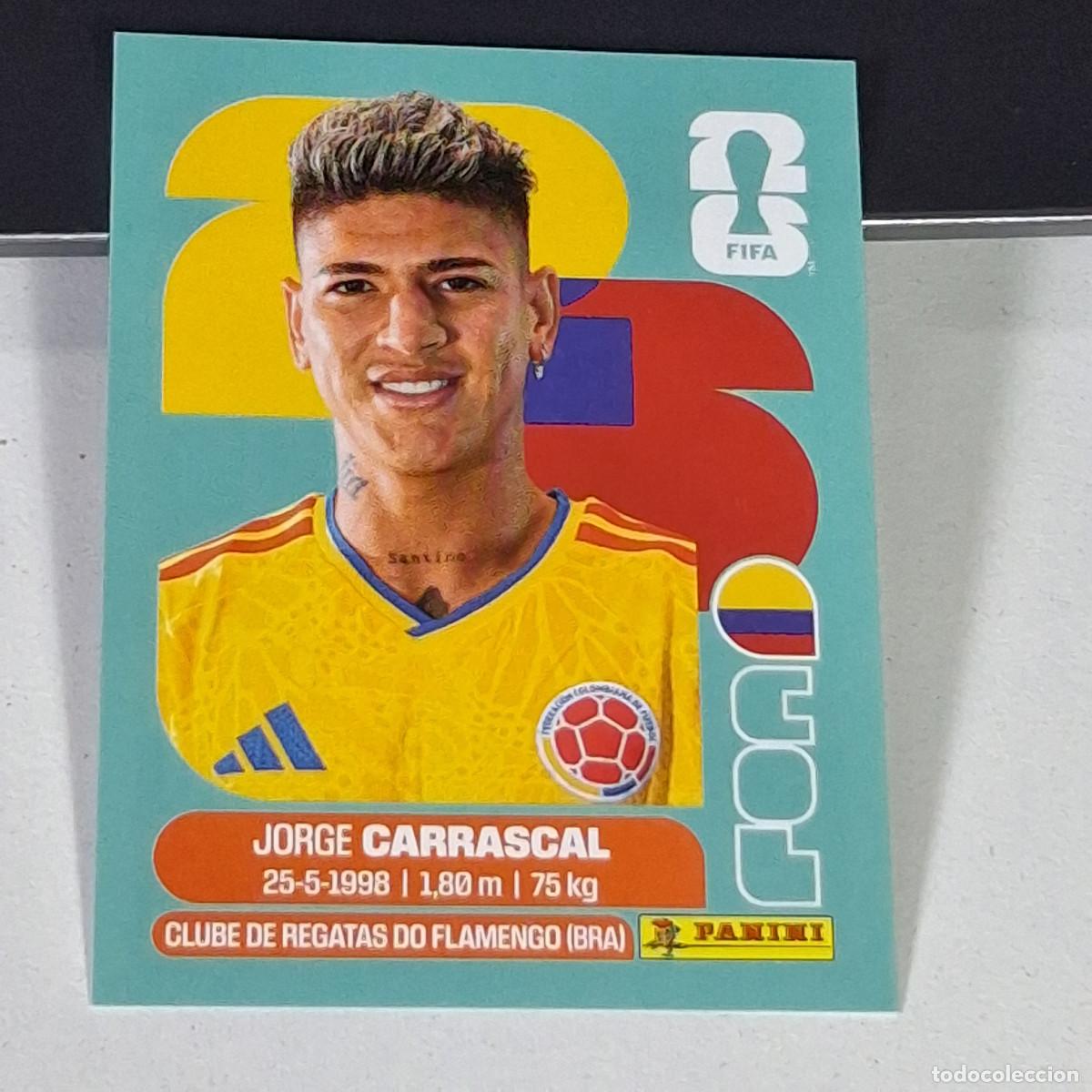 Cromos de F&uacute;tbol: B3 COL16 JORGE CARRASCAL 16 COLOMBIA COL MUNDIAL FIFA WORLD CUP 2026 STICKER PANINI
