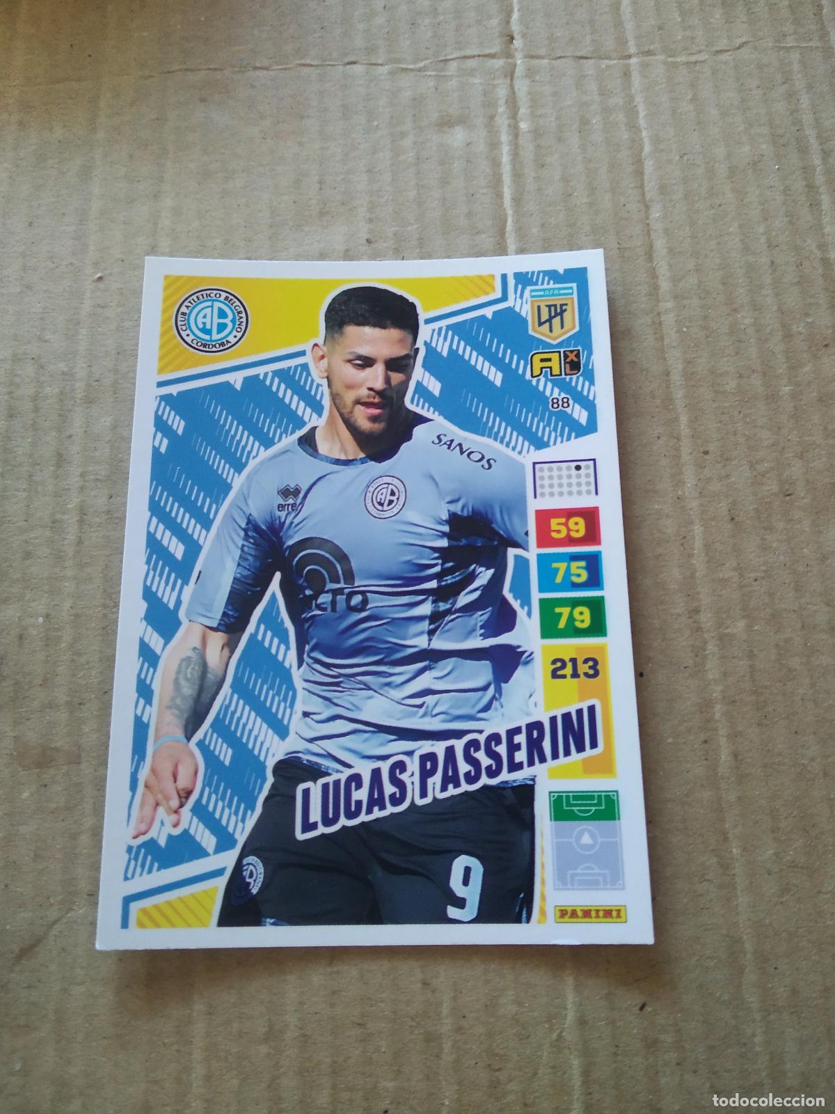 Cromos de F&uacute;tbol: 88 LUCAS PASSERINI BELGRANO CROMO FUTBOL PANINI ARGENTINO 2023 LIGA ARGENTINA ADRENALYN