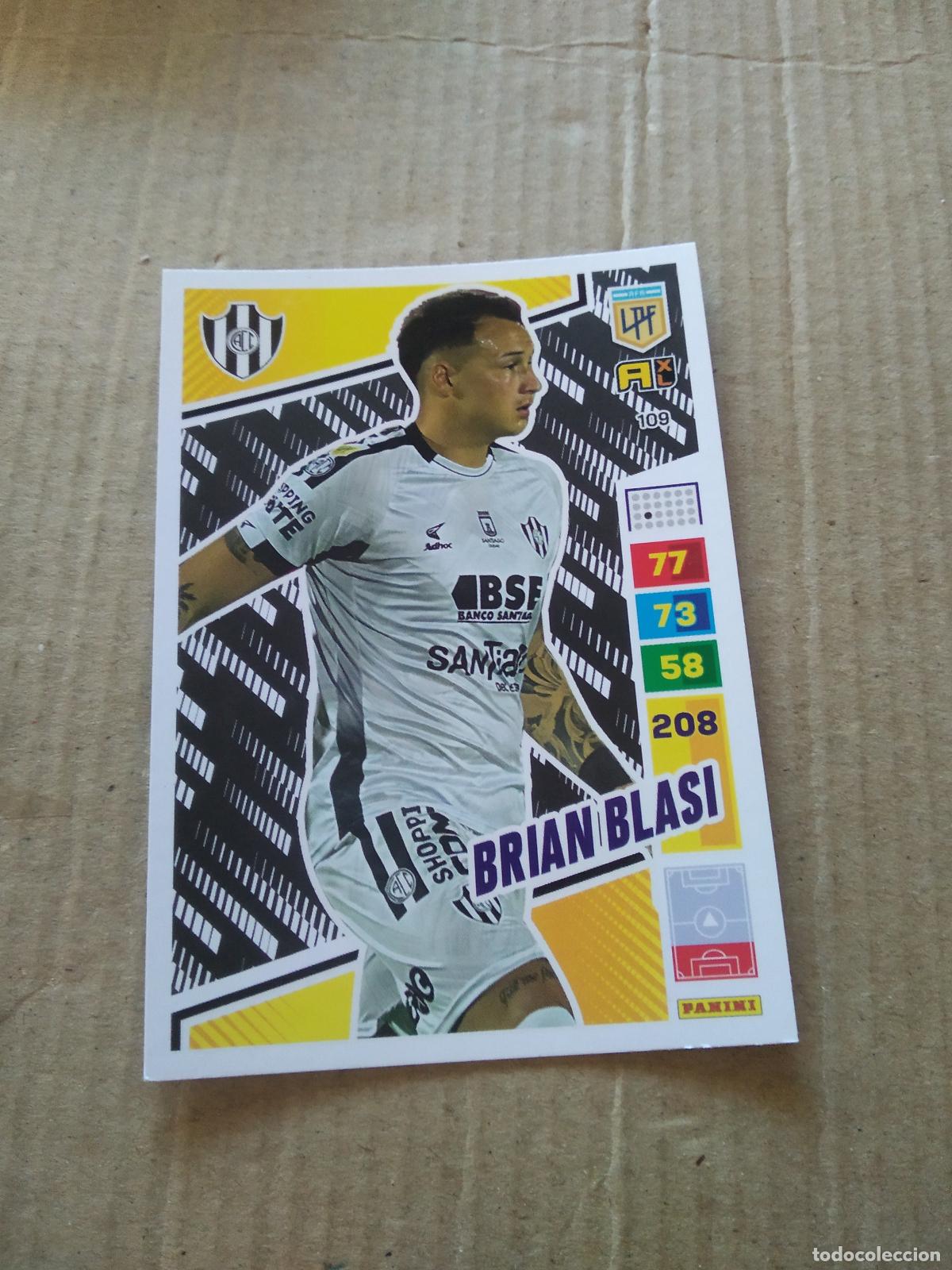Cromos de F&uacute;tbol: 109 BRIAN BLASI CENTRAL CORDOBA CROMO FUTBOL PANINI ARGENTINO 2023 LIGA ARGENTINA ADRENALYN