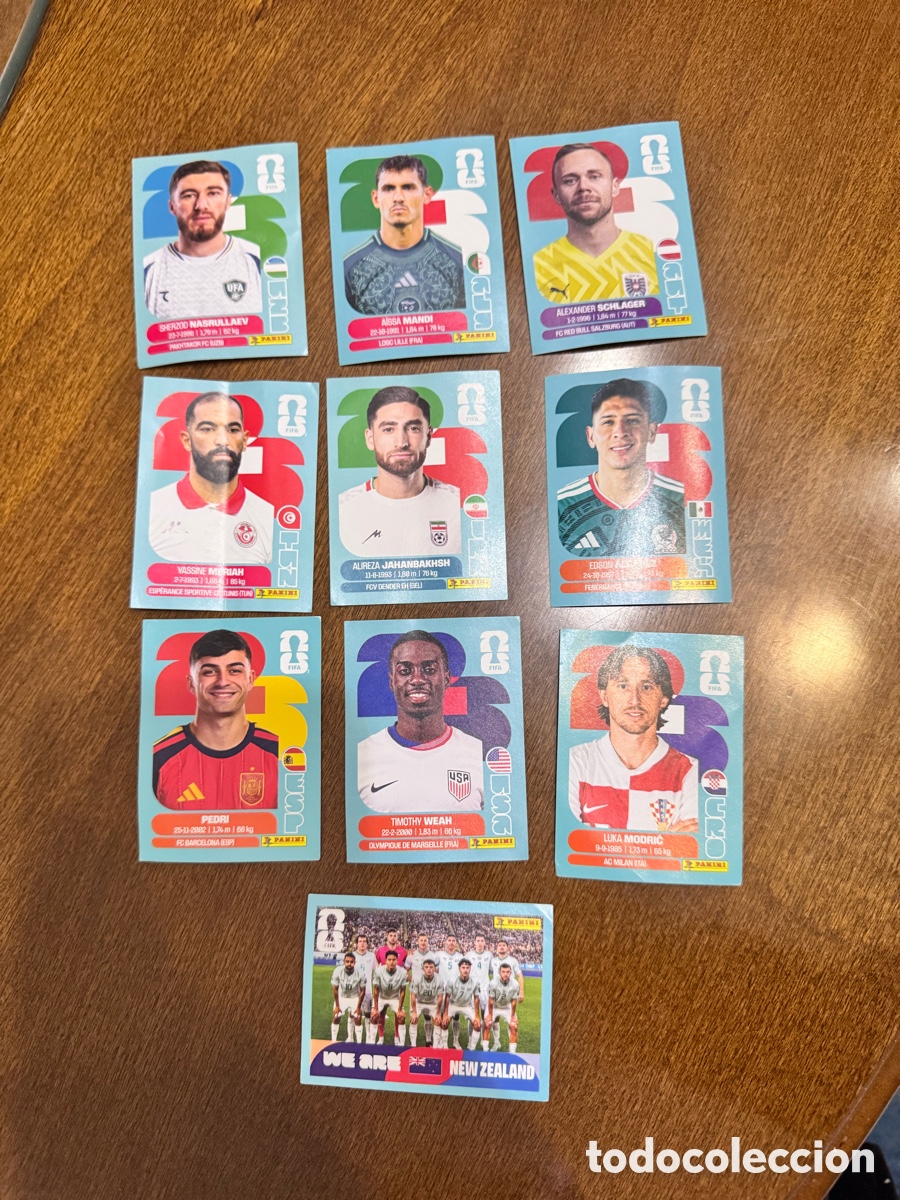 Cromos de F&uacute;tbol: 10 Cromos mundial 2026 panini