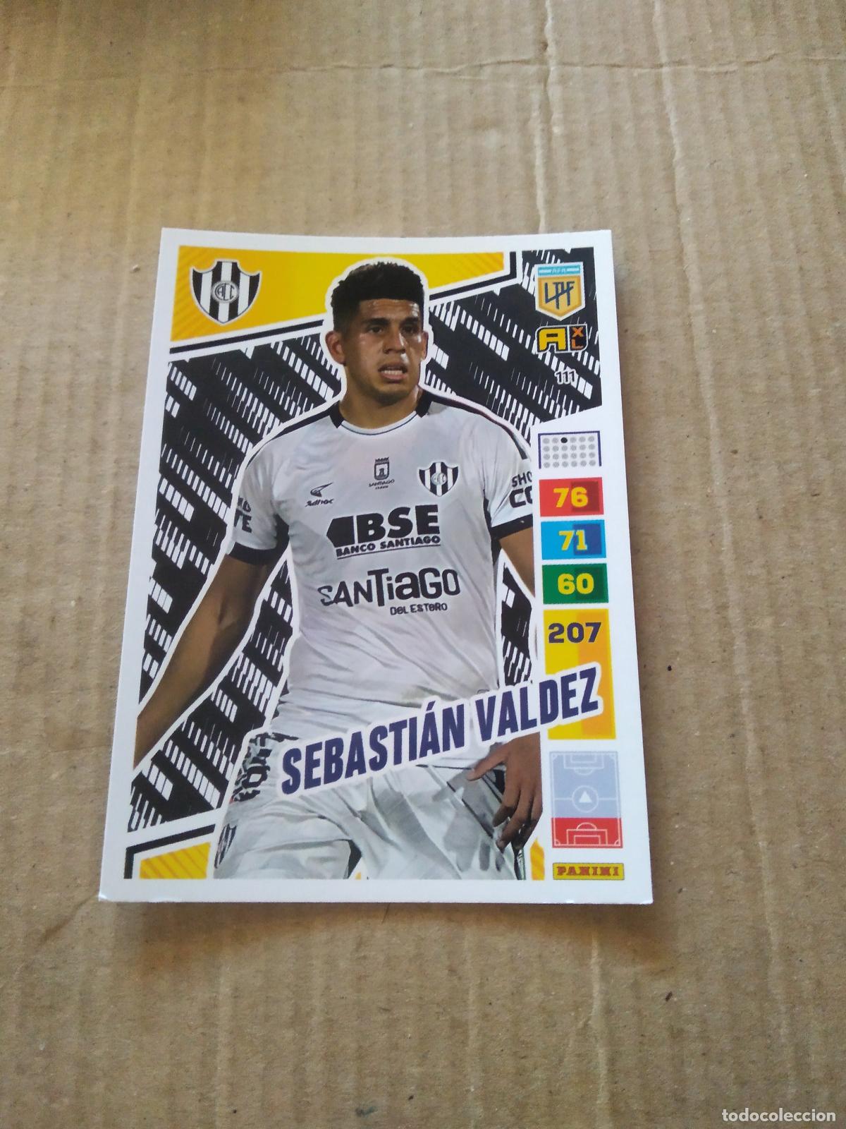 Cromos de F&uacute;tbol: 111 SEBASTIAN VALDEZ CENTRAL CORDOBA CROMO FUTBOL PANINI ARGENTINO 2023 LIGA ARGENTINA ADRENALYN