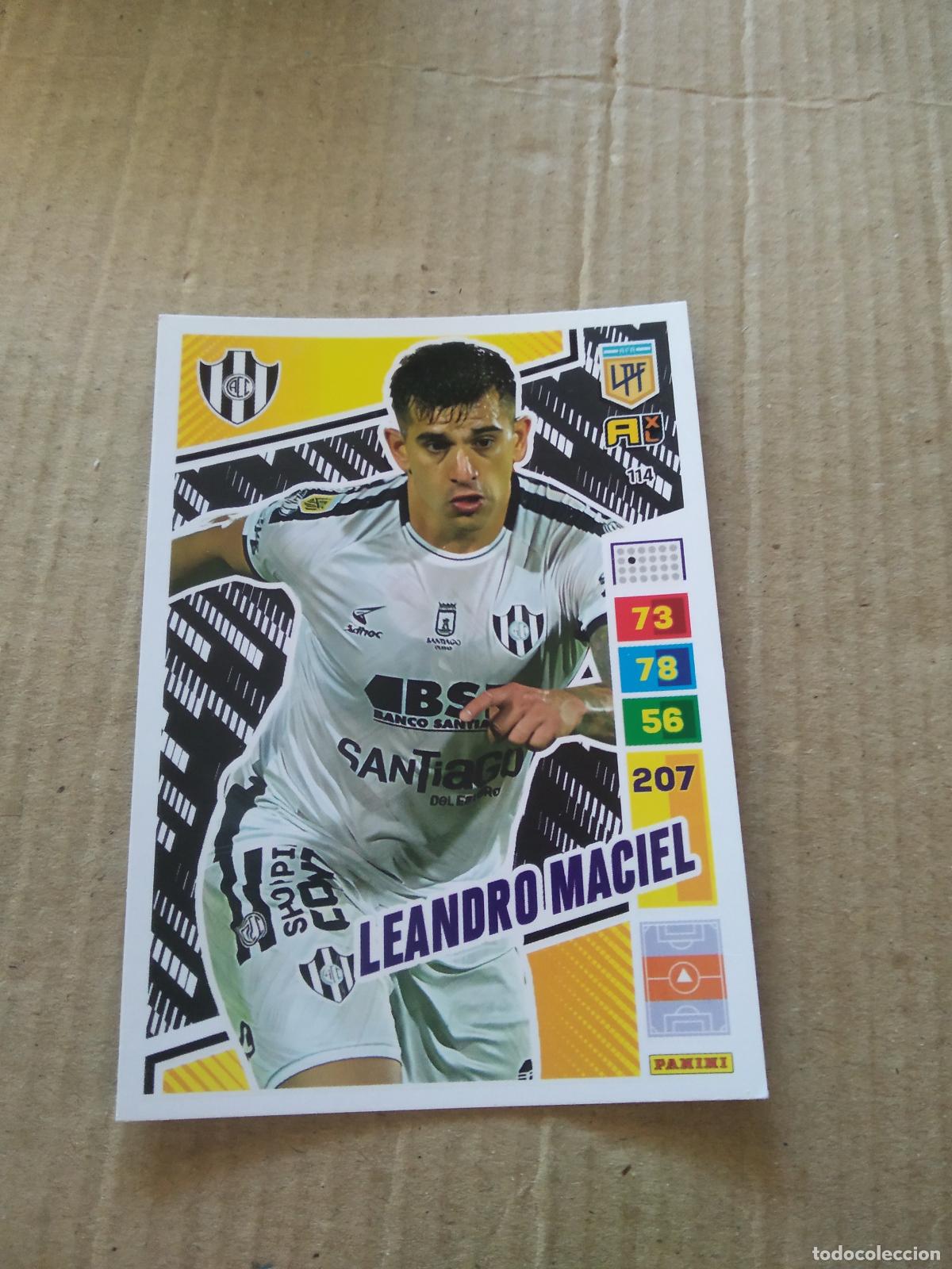 Cromos de F&uacute;tbol: 114 LEANDRO MACIEL CENTRAL CORDOBA CROMO FUTBOL PANINI ARGENTINO 2023 LIGA ARGENTINA ADRENALYN