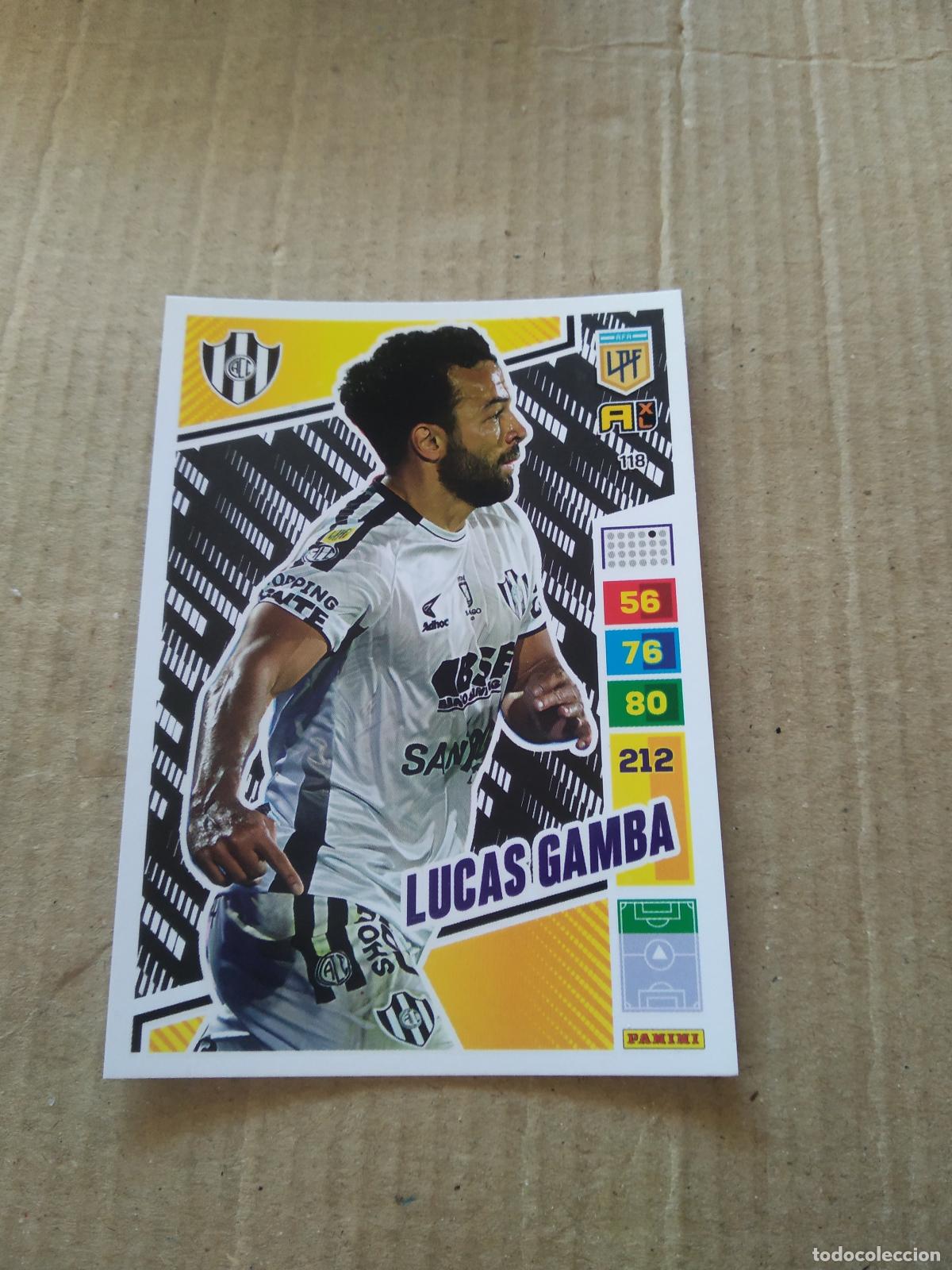 Cromos de F&uacute;tbol: 118 LUCAS GAMBA CENTRAL CORDOBA CROMO FUTBOL PANINI ARGENTINO 2023 LIGA ARGENTINA ADRENALYN