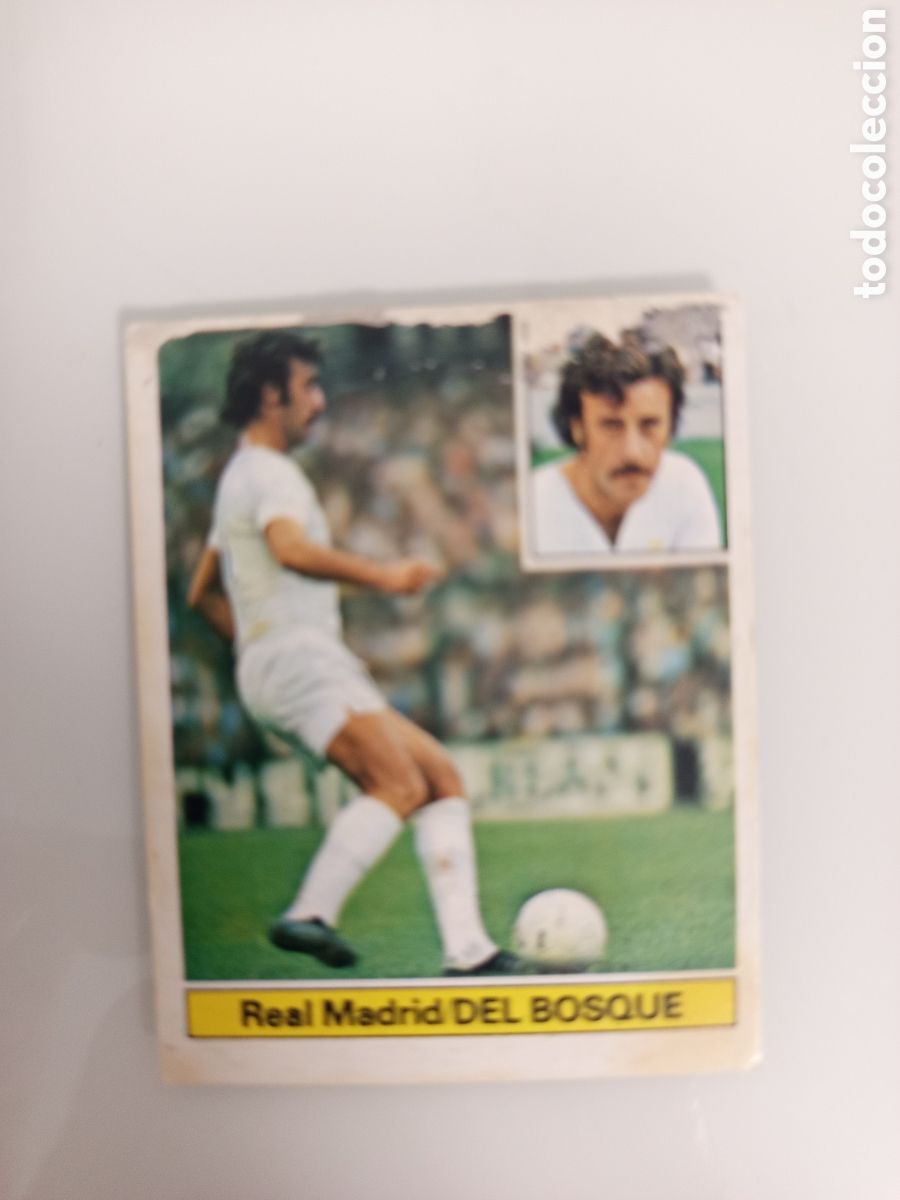 Cromos de F&uacute;tbol: ❇️ CROMO CARD DEL BOSQUE REAL MADRID 81 82 1981 1982 EDICIONES ESTE DESPEGADO DE &Aacute;LBUM ❇️