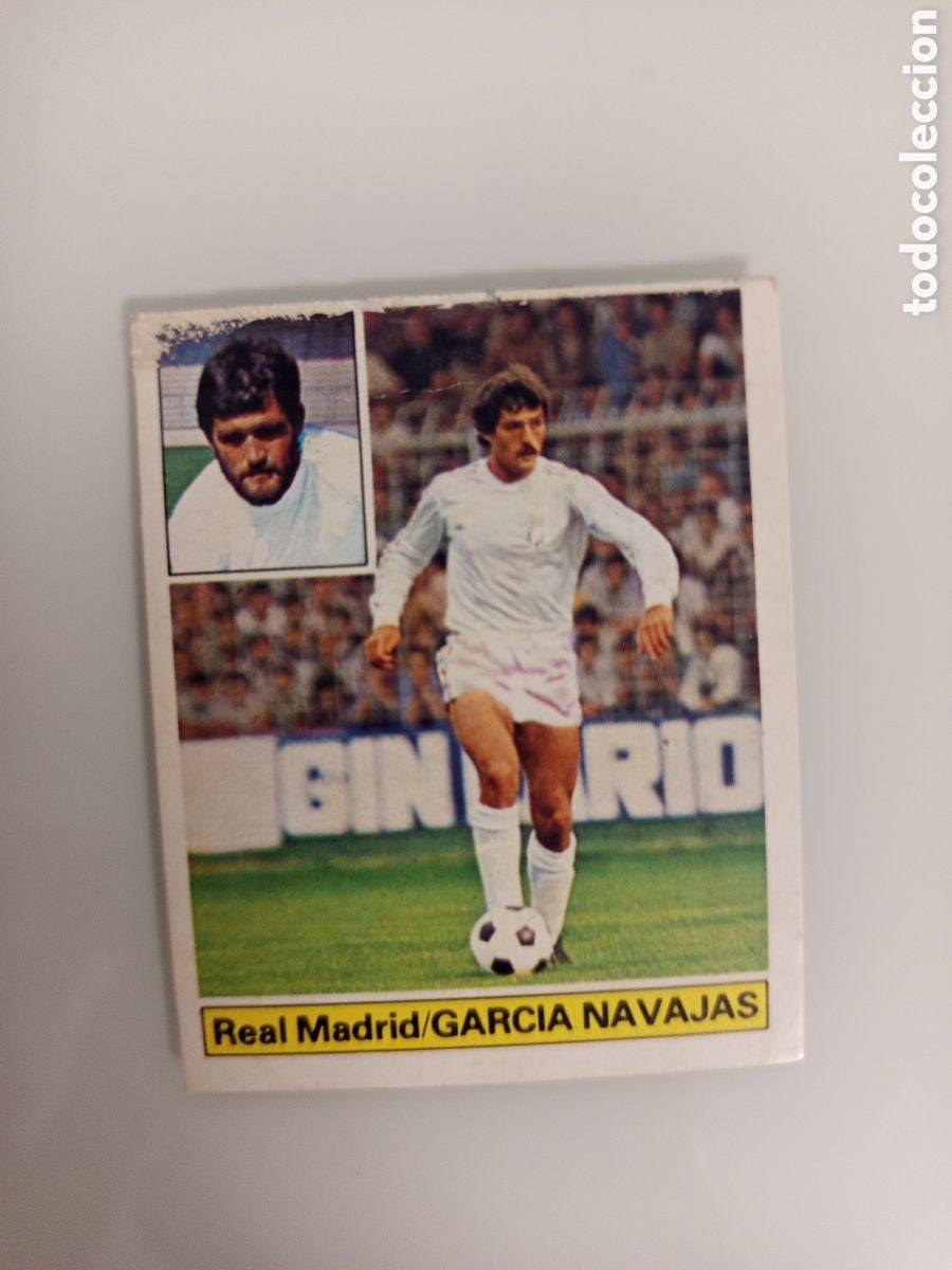 Cromos de F&uacute;tbol: ❇️ CROMO CARD GARC&Iacute;A NAVAJAS REAL MADRID 81 82 1981 1982 EDICIONES ESTE DESPEGADO DE &Aacute;LBUM ❇️