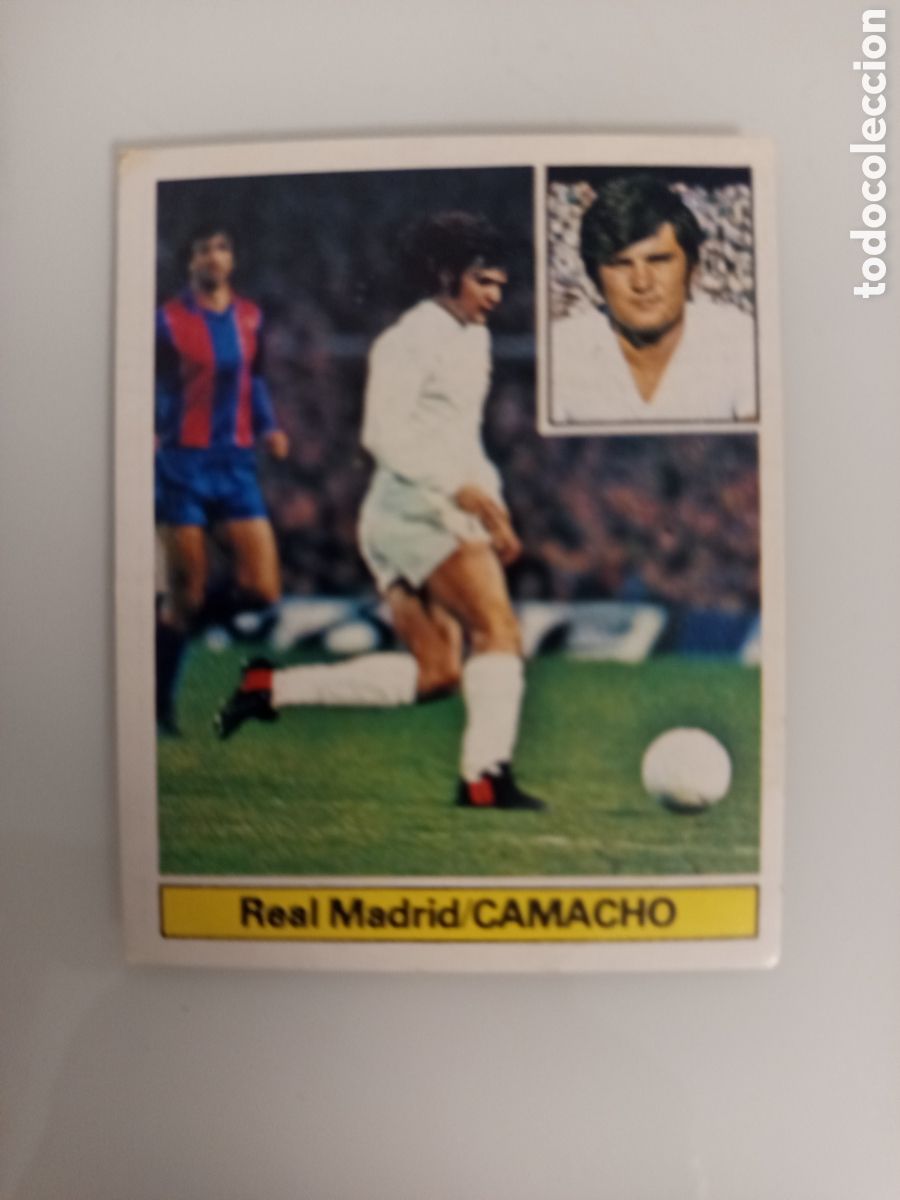 Cromos de F&uacute;tbol: ❇️ CROMO CARD CAMACHO REAL MADRID 81 82 1981 1982 EDICIONES ESTE DESPEGADO DE &Aacute;LBUM ❇️