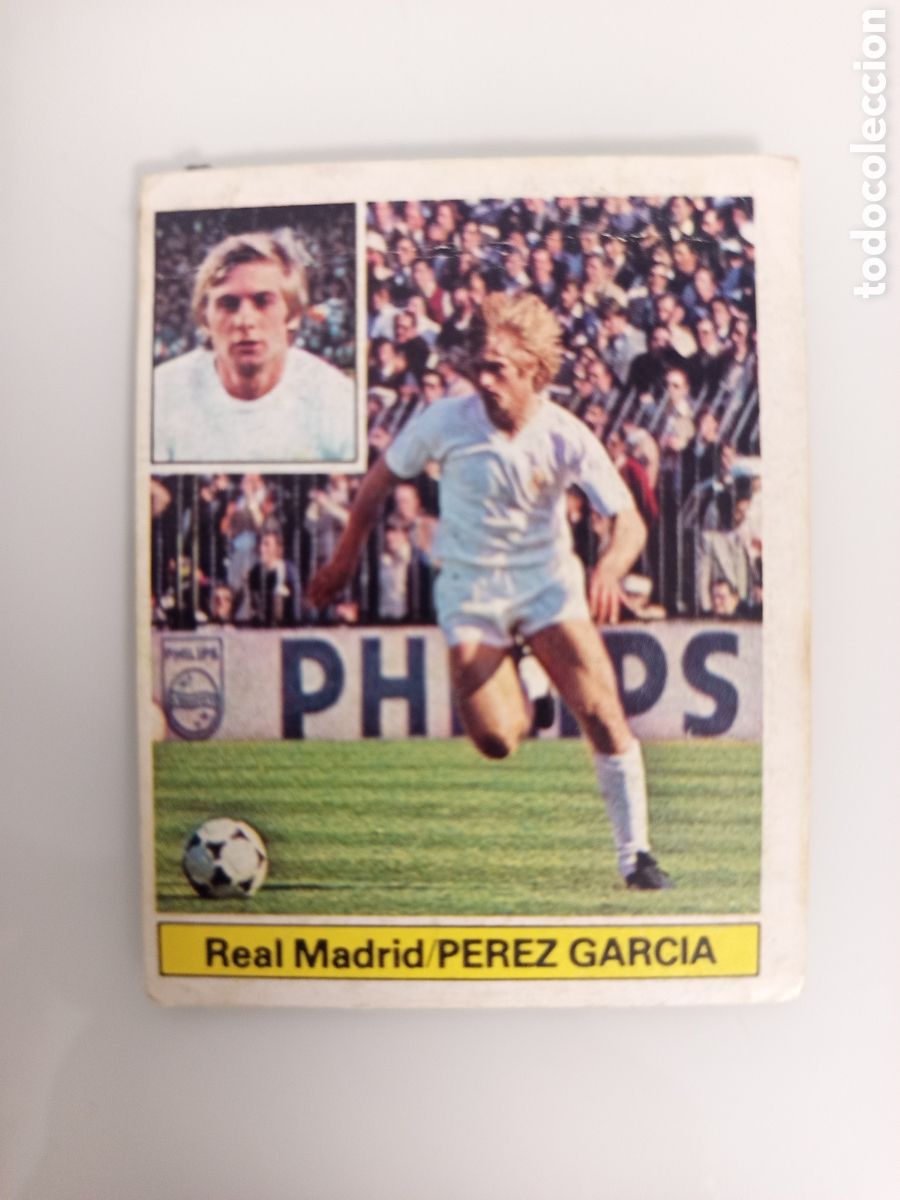 Cromos de F&uacute;tbol: ❇️ CROMO CARD P&Eacute;REZ GARC&Iacute;A REAL MADRID 81 82 1981 1982 EDICIONES ESTE DESPEGADO DE &Aacute;LBUM ❇️