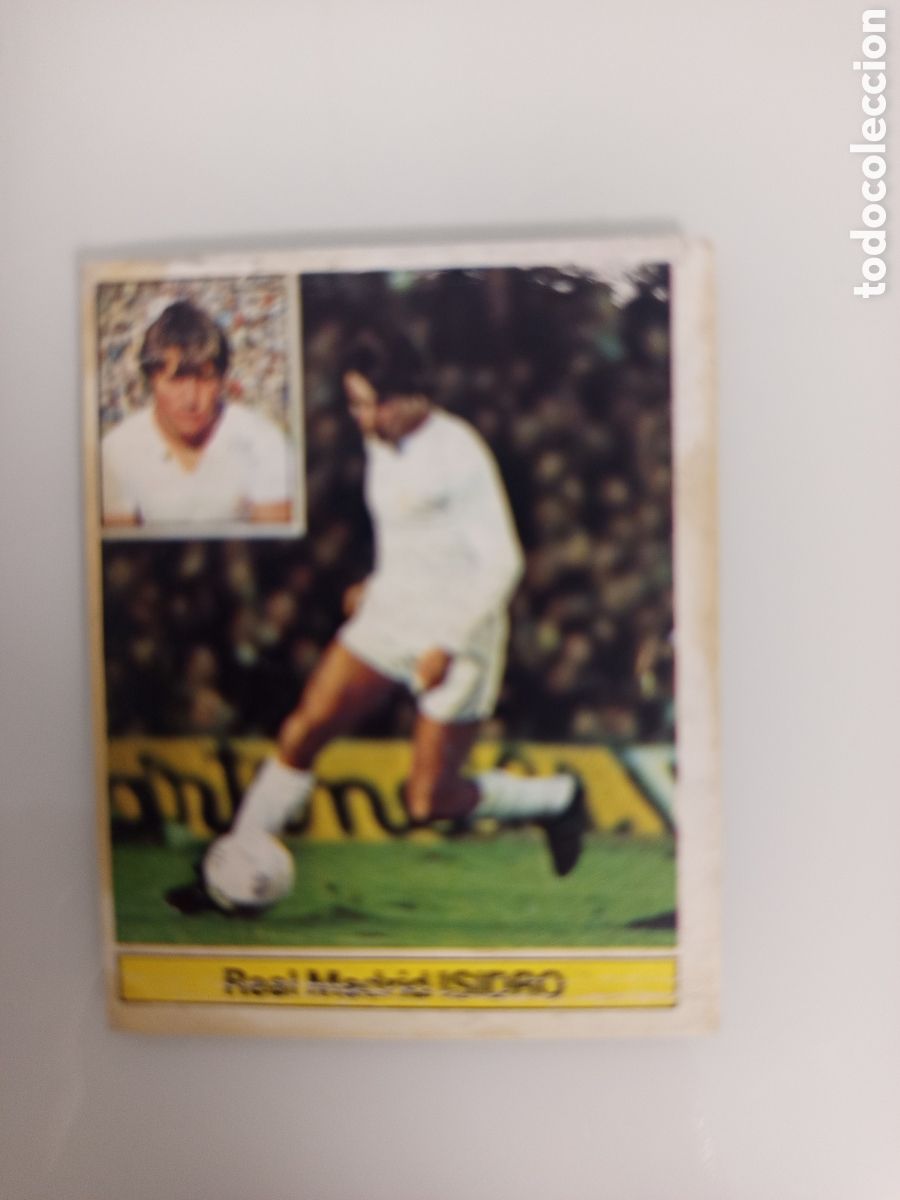 Cromos de F&uacute;tbol: ❇️ CROMO CARD ISIDRO REAL MADRID 81 82 1981 1982 EDICIONES ESTE DESPEGADO DE &Aacute;LBUM ❇️