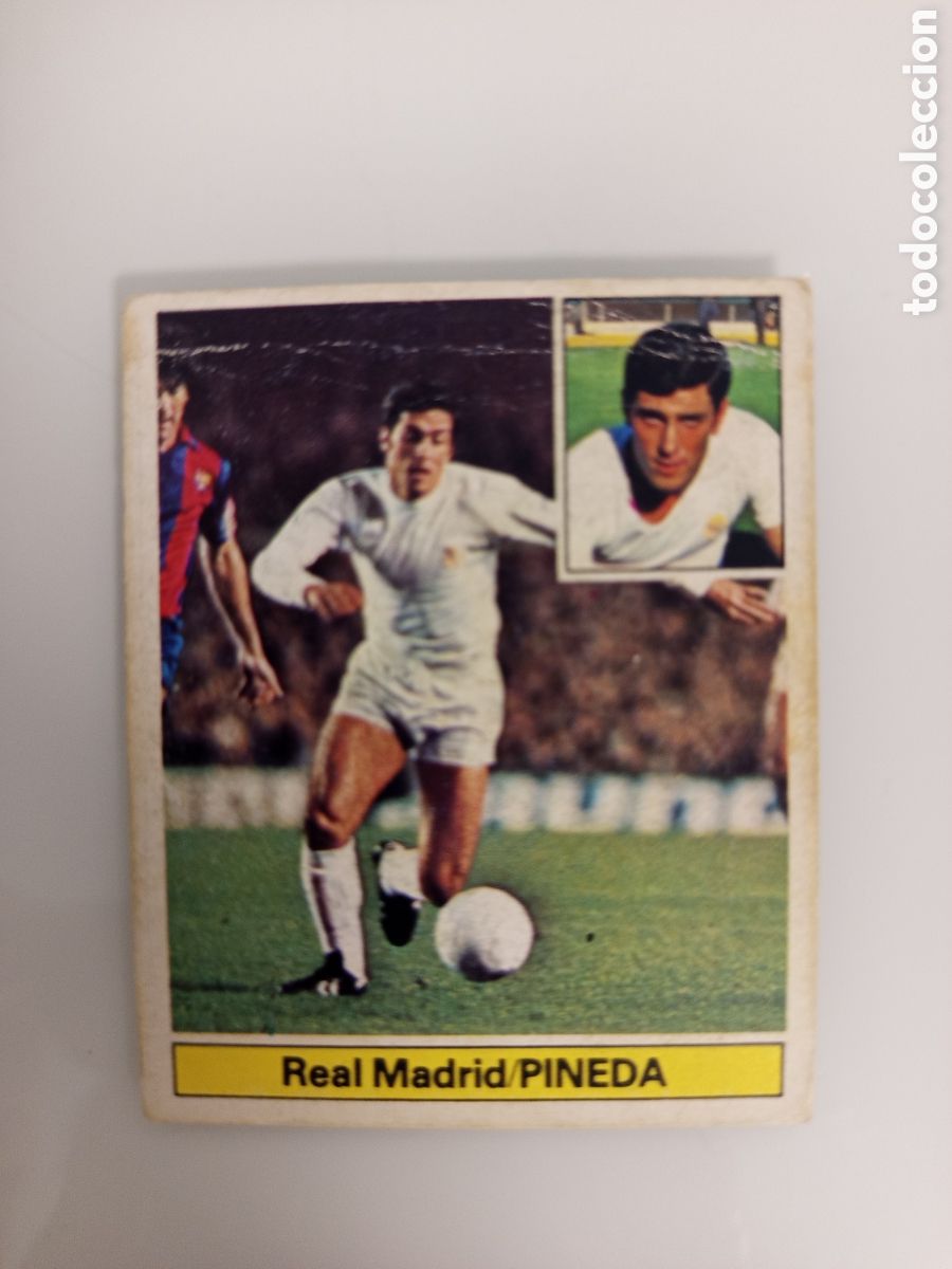 Cromos de F&uacute;tbol: ❇️ CROMO CARD PINEDA REAL MADRID 81 82 1981 1982 EDICIONES ESTE DESPEGADO DE &Aacute;LBUM ❇️