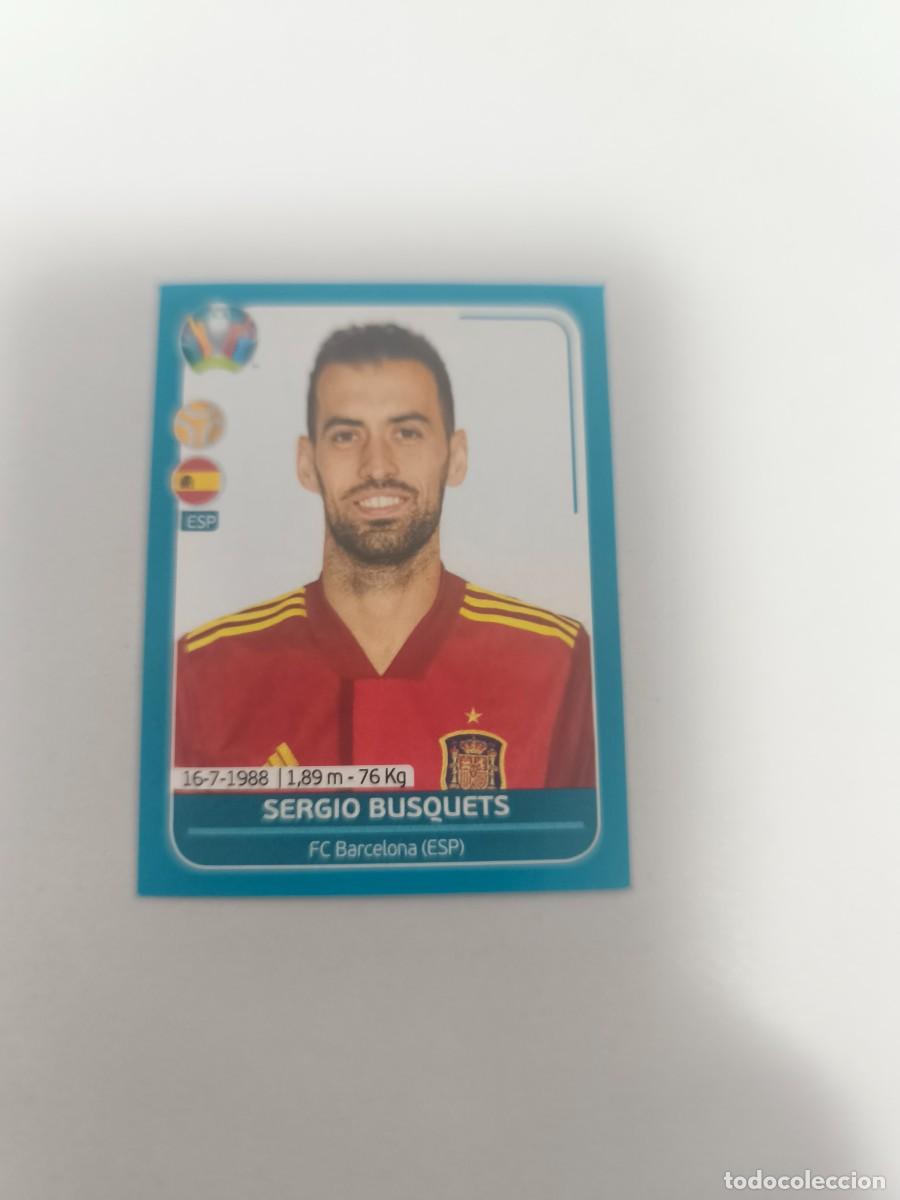 Cromos de F&uacute;tbol: UEFA EURO 2020 PREVIEW EUROCOPA PANINI SERGIO BUSQUETS 17 ESP CRM2