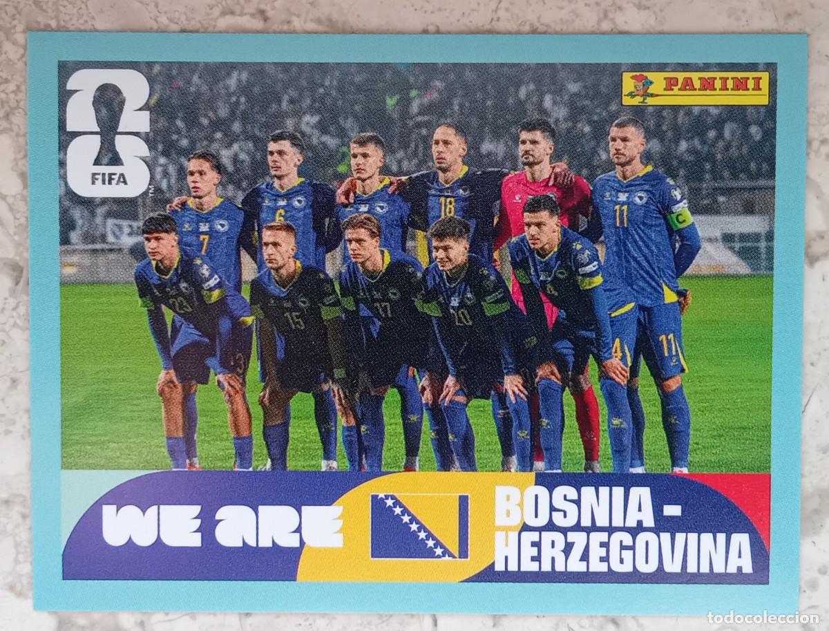 Cromos de F&uacute;tbol: Figurina Panini 2026 Cromo World Cup Usa Mundial 2026 squadra alineaci&oacute;n team Bosnia n BIH 13