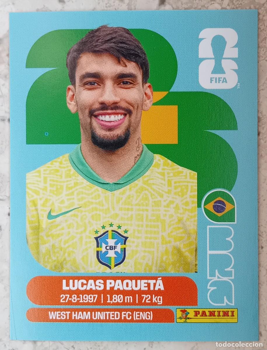 Cromos de F&uacute;tbol: Figurina Panini 2026 Cromo World Cup Usa Mundial 2026 Lukas Paquet&aacute; Brazil n BRA 9