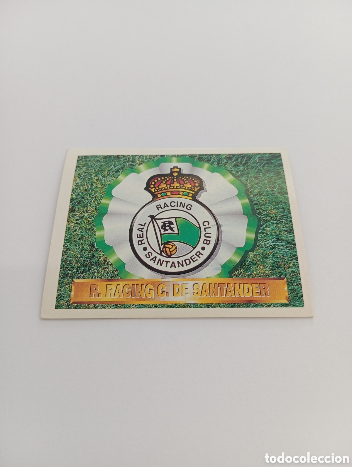 Figurine di Calcio: ESCUDO Racing de Santander Liga Este 1994 1995 NUEVO SIN PEGAR PANINI 94 95