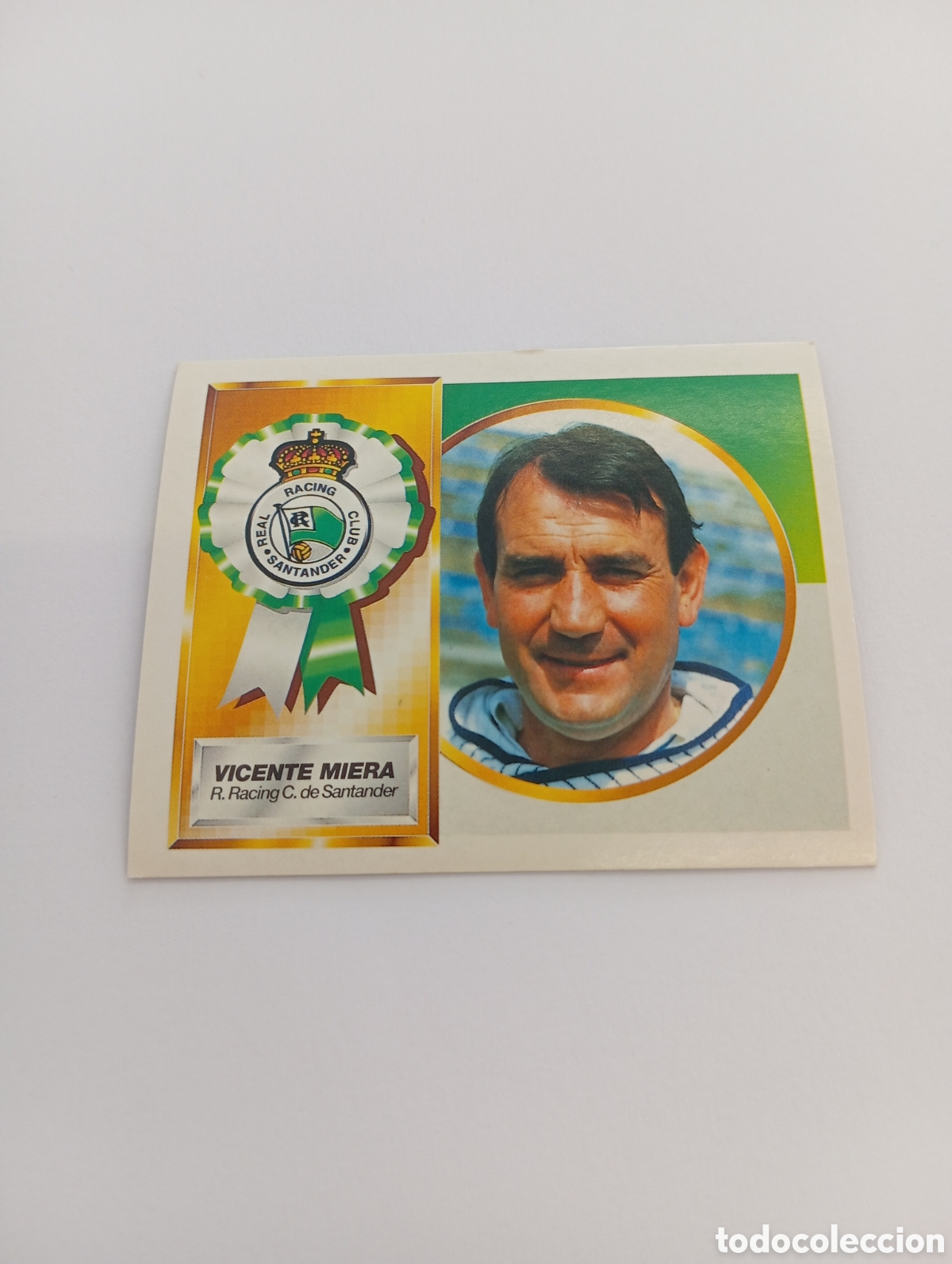 Football Stickers: ENTRENADOR VICENTE MIERA Racing de Santander Liga Este 1994 1995 NUEVO SIN PEGAR PANINI 94 95