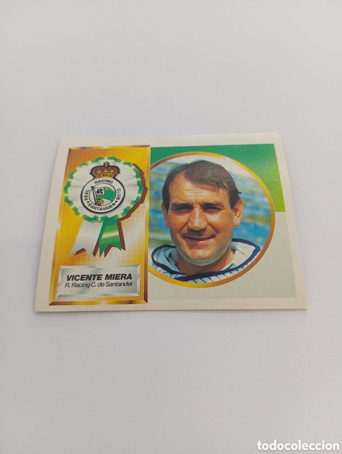 Cromos de F&uacute;tbol: ENTRENADOR VICENTE MIERA Racing de Santander Liga Este 1994 1995 NUEVO SIN PEGAR PANINI 94 95