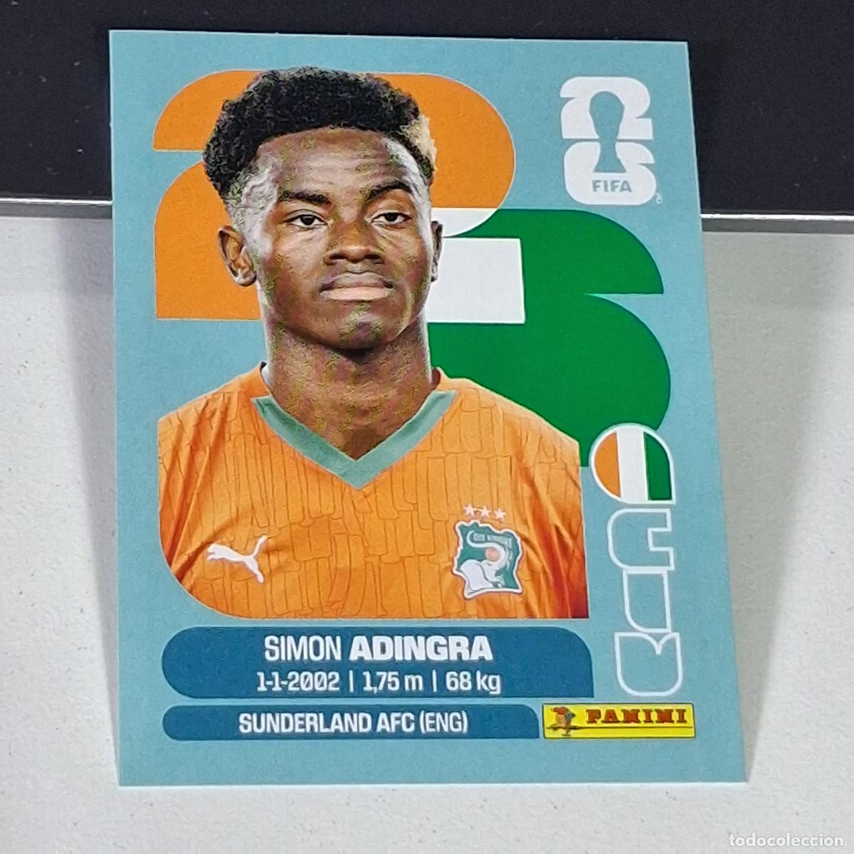 Cromos de F&uacute;tbol: B3 CIV 17 CIV17 SIMON ADINGRA COSTA DE MARFIL CIV MUNDIAL FIFA WORLD CUP 2026 STICKER PANINI