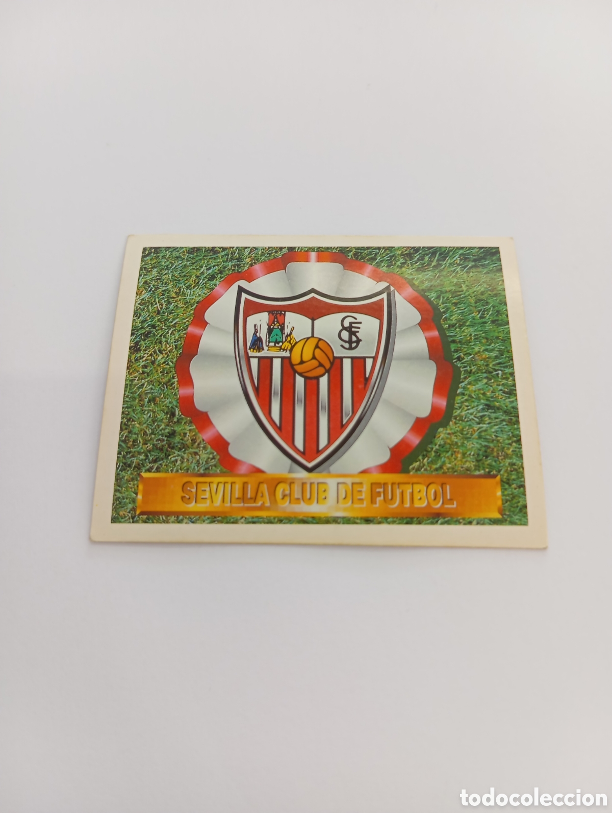 Cromos de F&uacute;tbol: ESCUDO Sevilla Liga Este 1994 1995 NUEVO SIN PEGAR PANINI 94 95