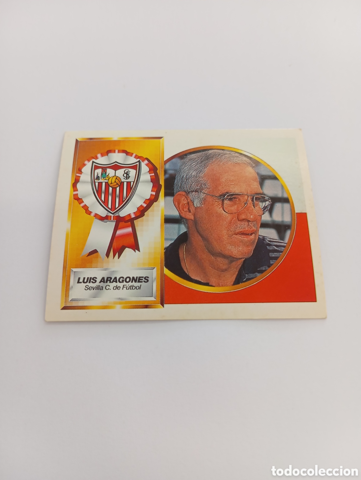 Cromos de F&uacute;tbol: ENTRENADOR LUIS ARAGONES Sevilla Liga Este 1994 1995 NUEVO SIN PEGAR PANINI 94 95