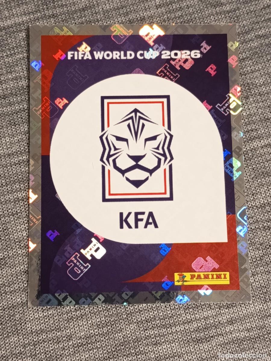 Cromos de F&uacute;tbol: ESCUDO COREA DEL SUR KOR 1 STICKER MUNDIAL 2026 PANINI FIFA WORLD CUP NUEVO