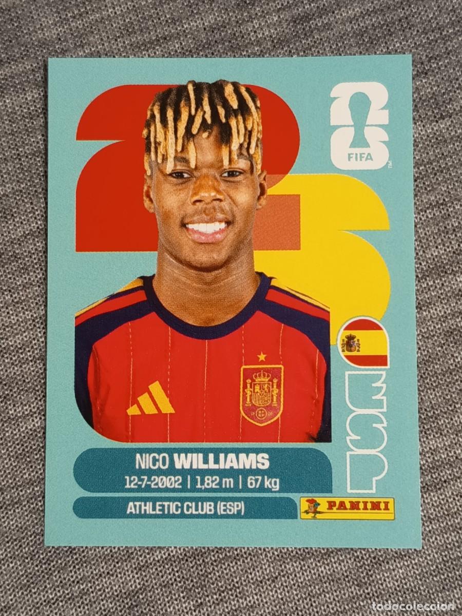 Cromos de F&uacute;tbol: NICO WILLIAMS ESP 17 STICKER MUNDIAL 2026 PANINI FIFA WORLD CUP NUEVO