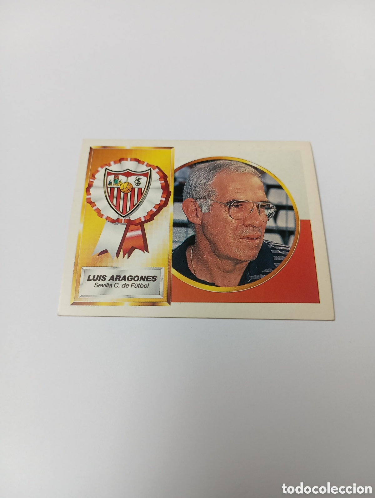 Cromos de F&uacute;tbol: ENTRENADOR LUIS ARAGONES Sevilla Liga Este 1994 1995 NUEVO SIN PEGAR PANINI 94 95