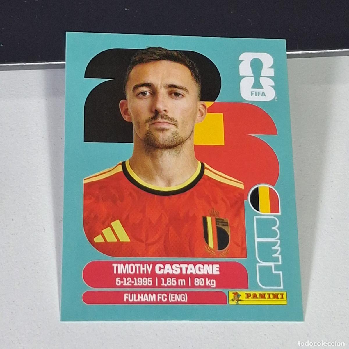 Cromos de F&uacute;tbol: B3 BEL4 TIMOTHY CASTAGNE 4 B&Eacute;LGICA BELGIUM BEL MUNDIAL FIFA WORLD CUP 2026 STICKER PANINI