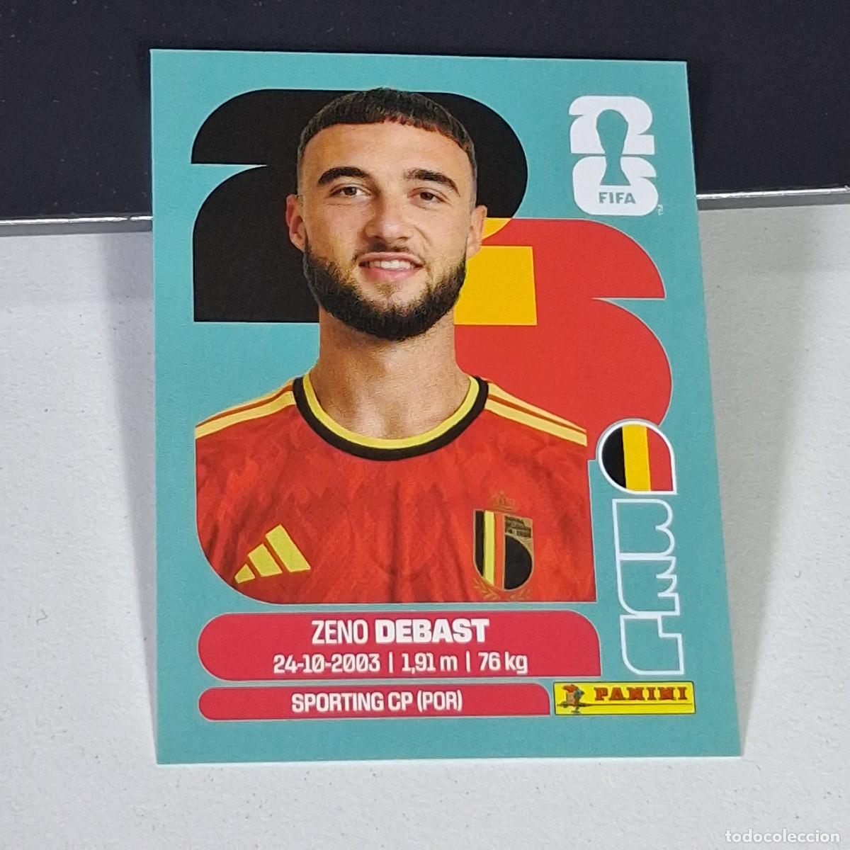 Cromos de F&uacute;tbol: B3 BEL BEL5 ZENO DEBAST 5 B&Eacute;LGICA BELGIUM BEL MUNDIAL FIFA WORLD CUP 2026 STICKER PANINI