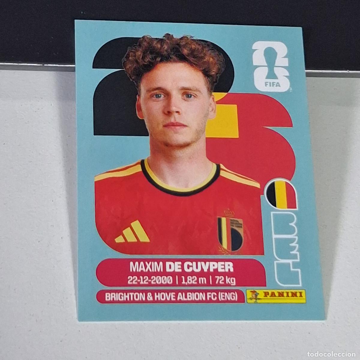 Cromos de F&uacute;tbol: B3 BEL7 MAXIM DE CUYPER 7 B&Eacute;LGICA BELGIUM BEL MUNDIAL FIFA WORLD CUP 2026 STICKER PANINI