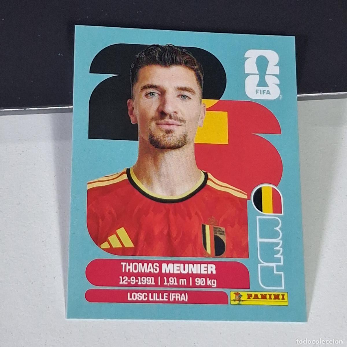 Cromos de F&uacute;tbol: B3 BEL8 THOMAS MEUNIER 8 B&Eacute;LGICA BELGIUM BEL MUNDIAL FIFA WORLD CUP 2026 STICKER PANINI