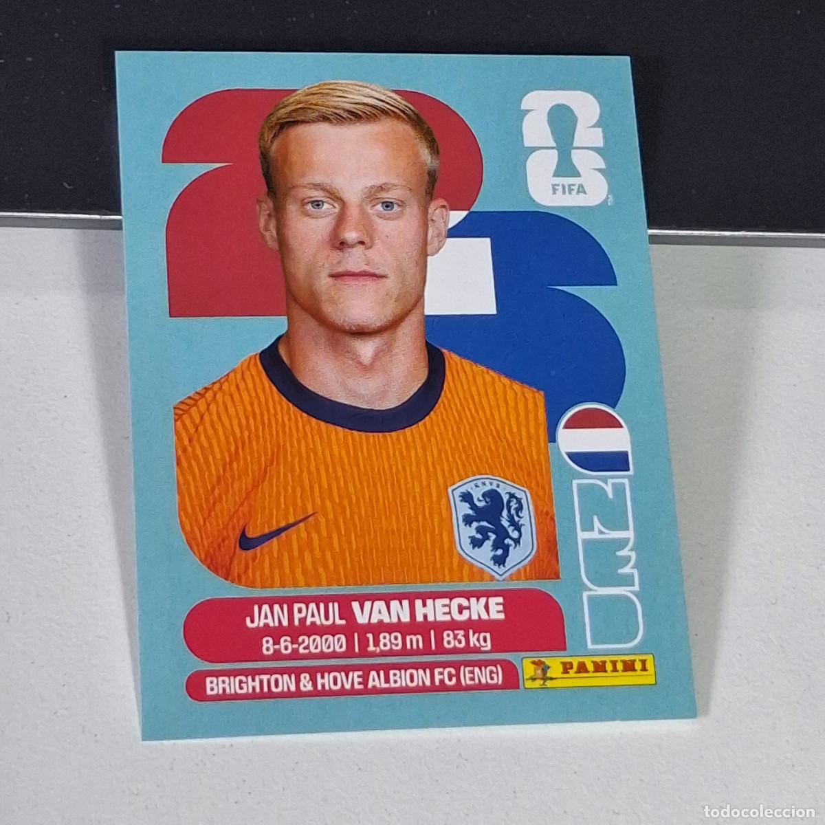 Cromos de F&uacute;tbol: B3 NED9 JAN PAUL VAN HECKE 9 PA&Iacute;SES BAJOS HOLANDA NED MUNDIAL FIFA WORLD CUP 2026 STICKER PANINI